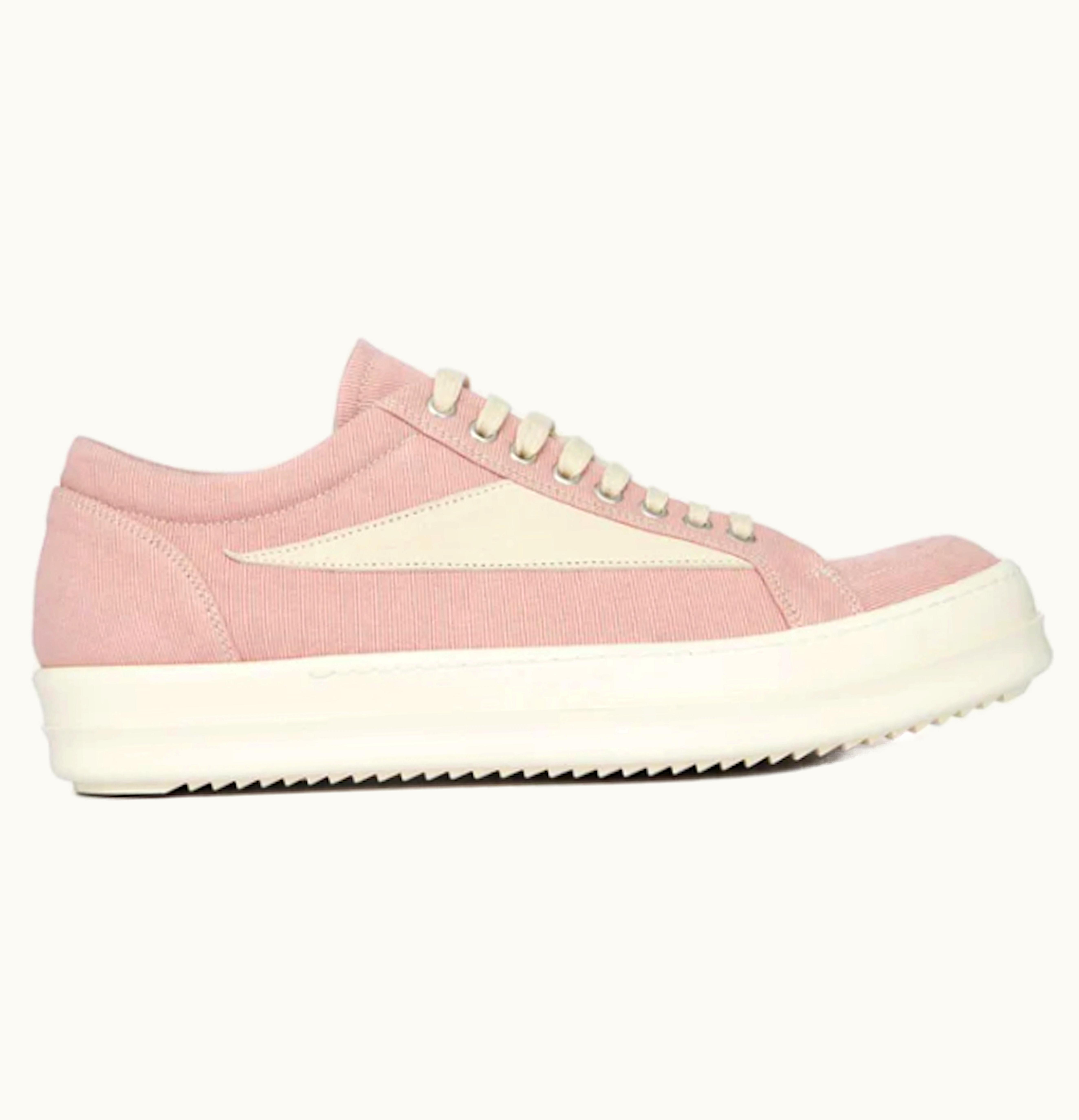 Rick Owens Rick Owens DRKSHDW Edfu Vintage Sneakers Faded Pnk Pearl Milk