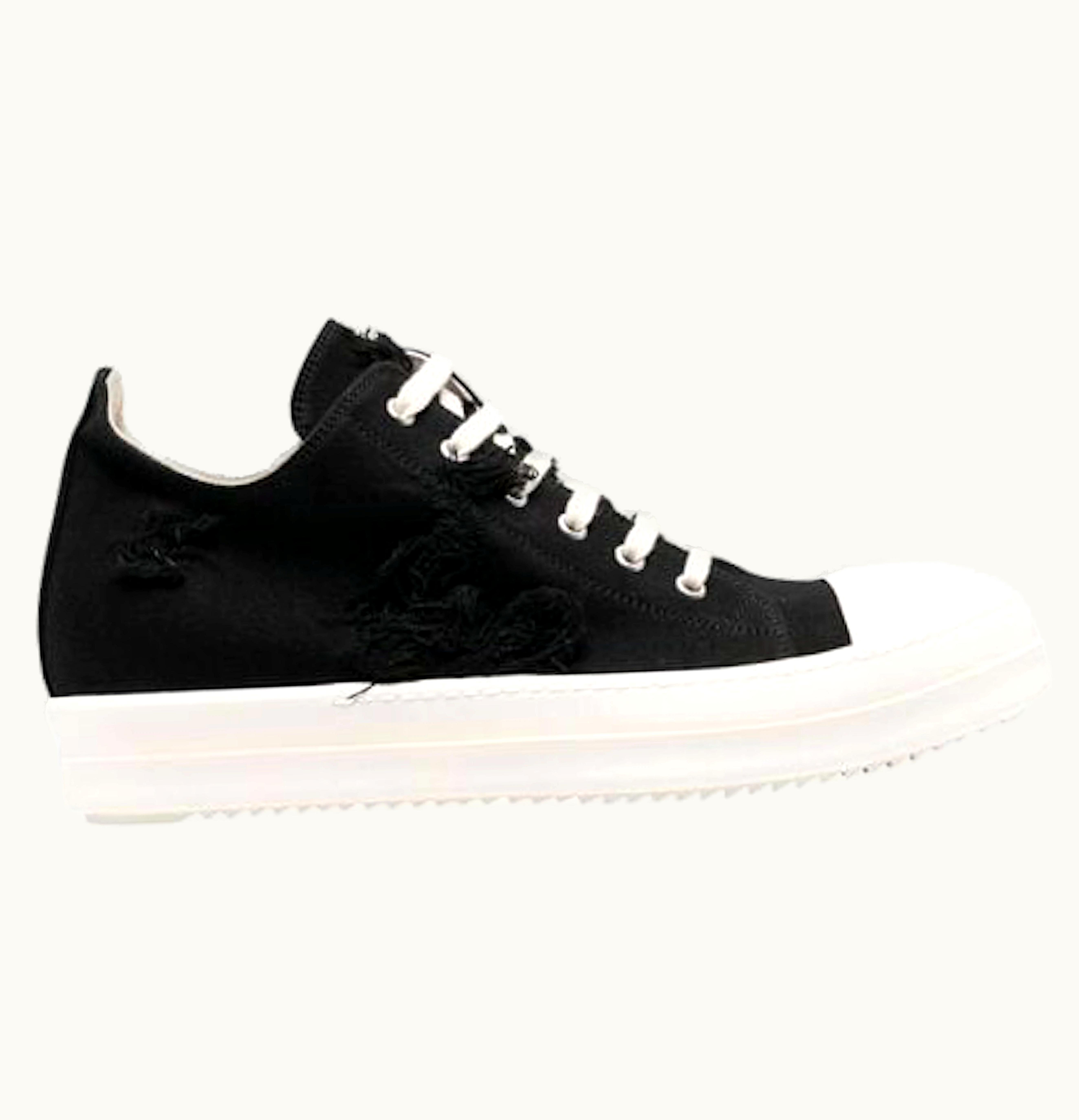 Rick Owens Rick Owens DRKSHDW Strobe Low Black Milk Cotton Womens