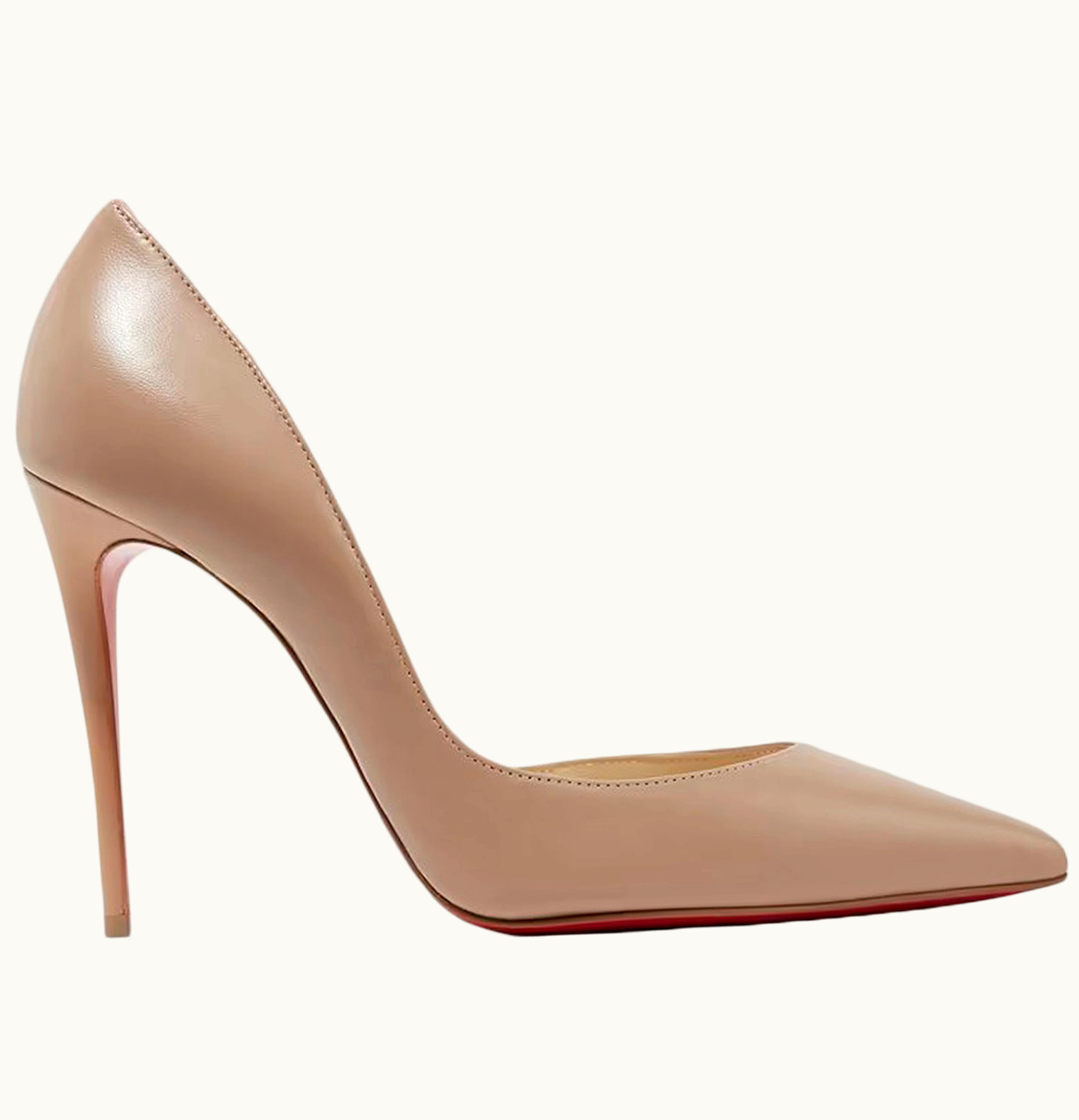 Christian Louboutin Christian Louboutin Iriza 100mm Pump Nude Nappa Leather