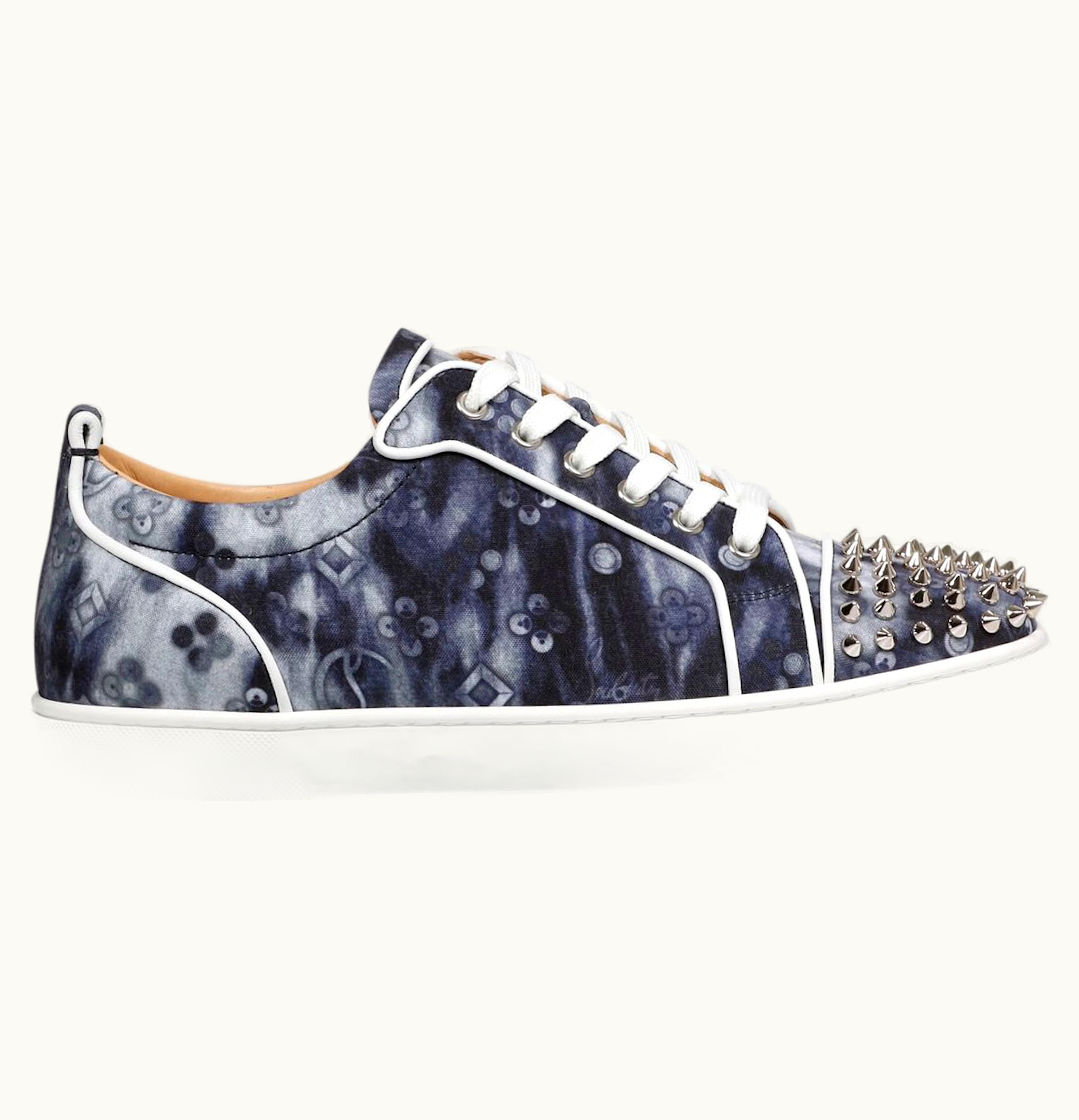 Christian Louboutin Christian Louboutin Junior Spikes Orlato Flat Silver Multi