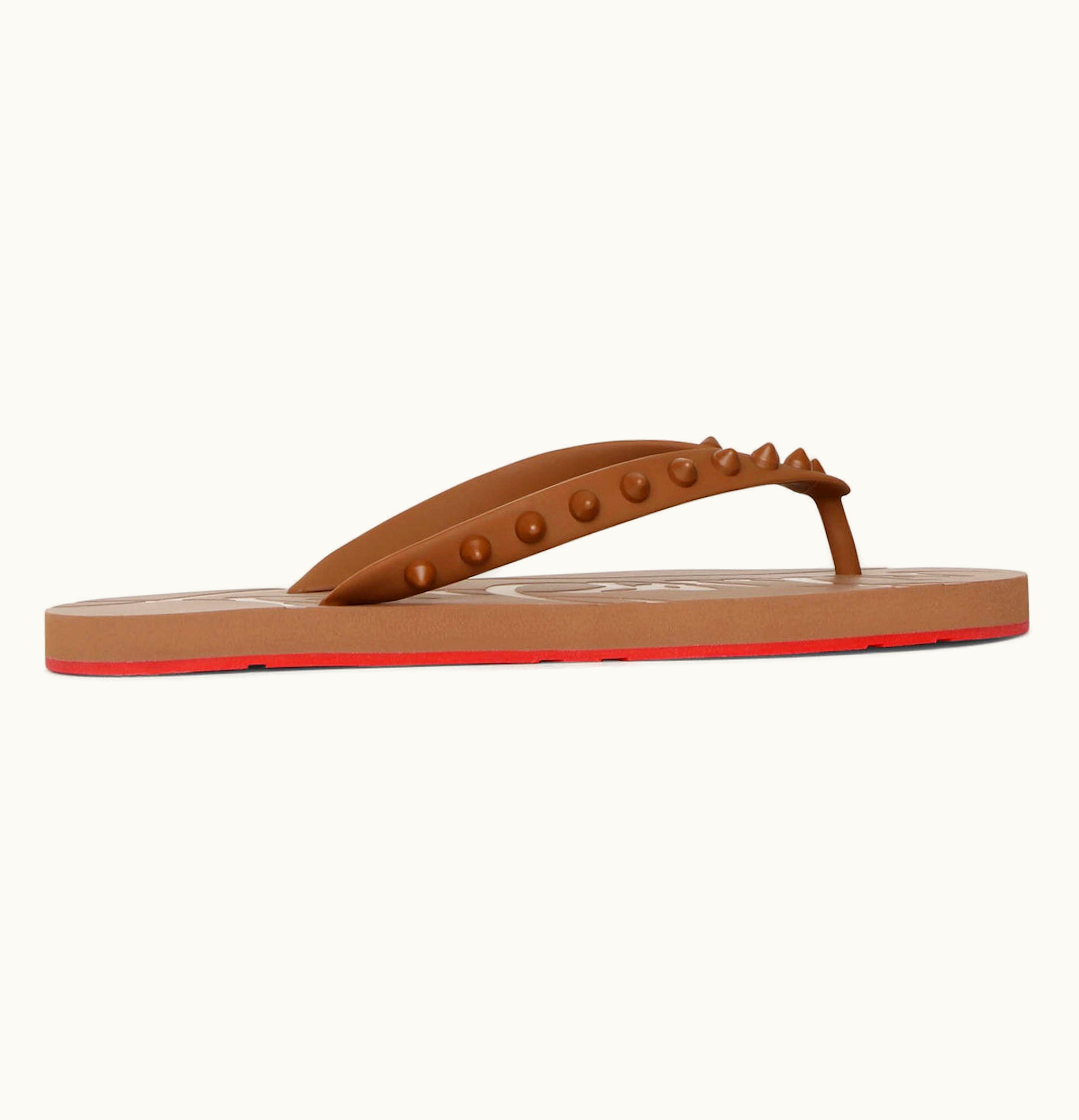 Christian Louboutin Christian Louboutin Loubi Flip Donna Thong Sandal Nude 5 Womens