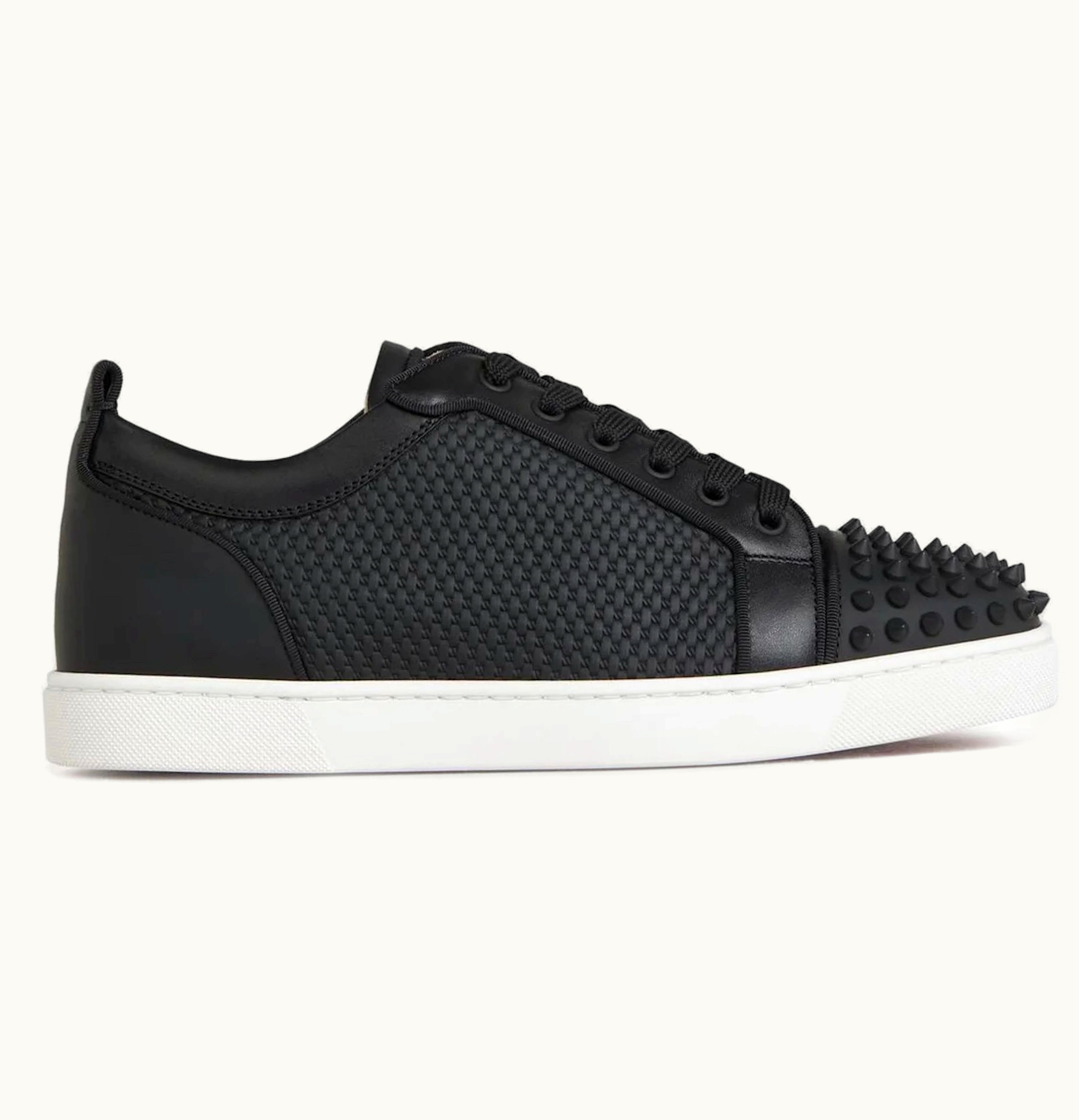 Christian Louboutin Christian Louboutin Louis Junior Spikes Black White