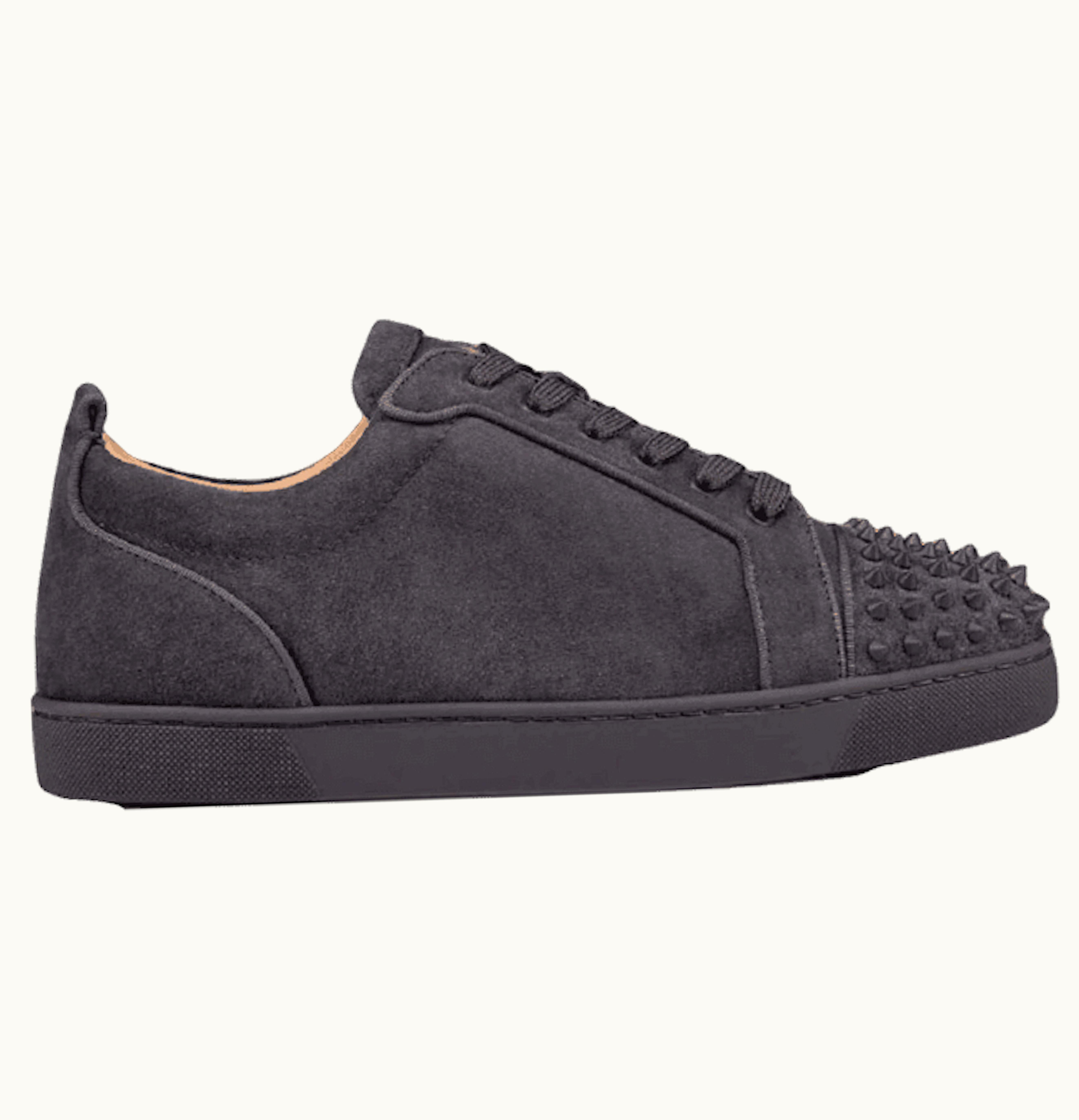 Christian Louboutin Christian Louboutin Louis Junior Spikes Orlato Flat Grey