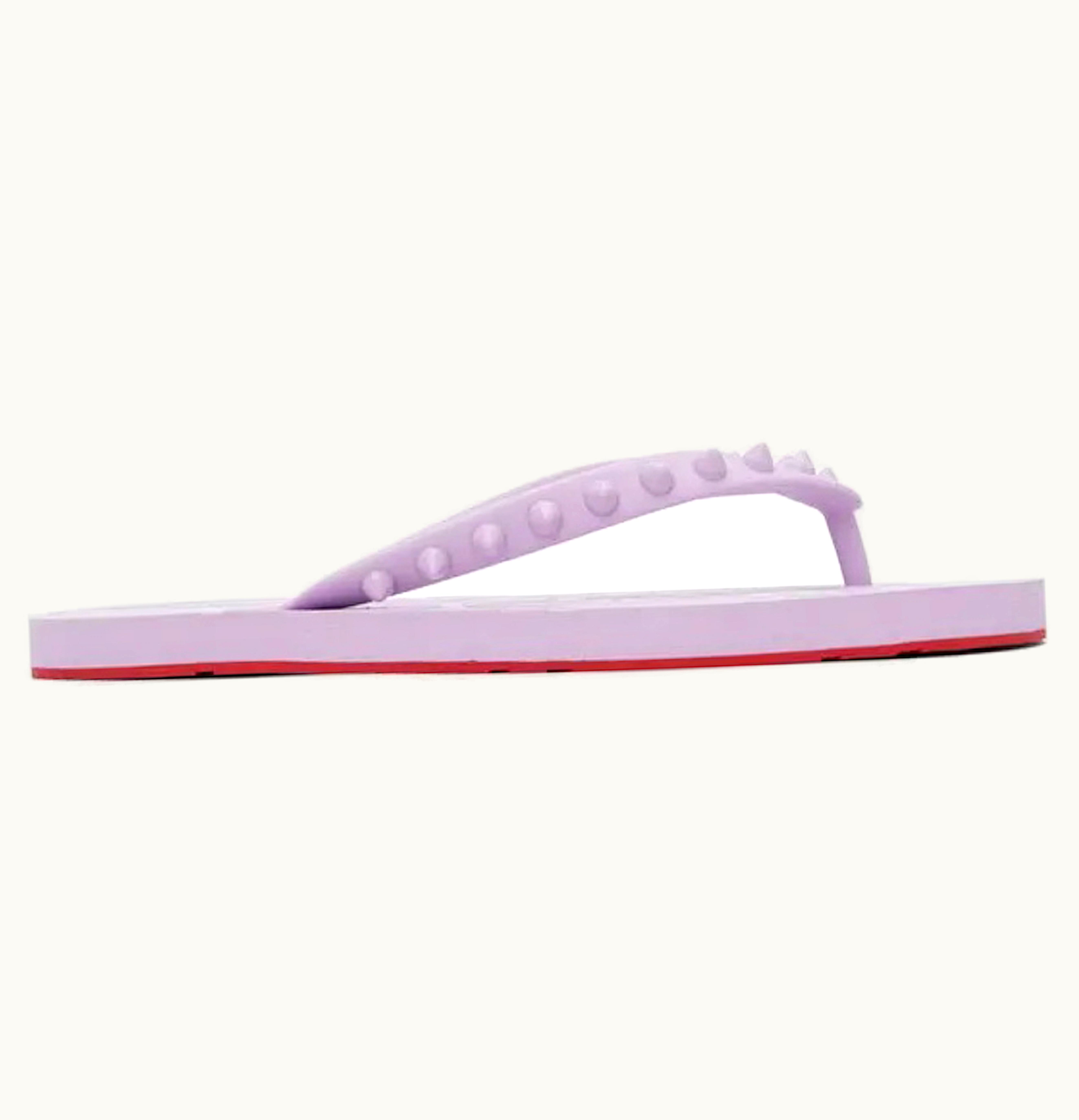 Christian Louboutin Christian Louboutin Loubi Flip Donna Thong Sandal Lilac Smoke Womens