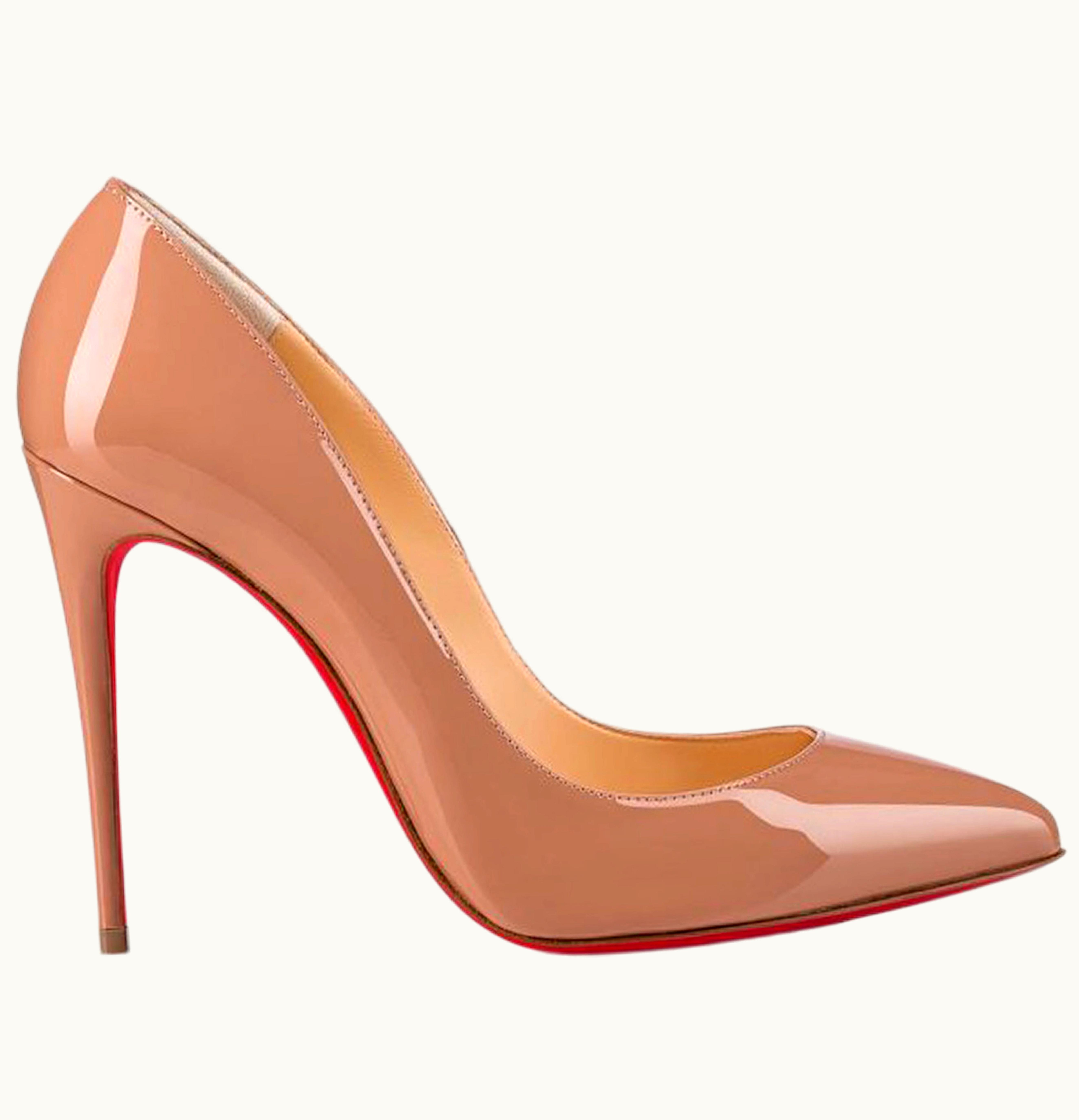 Christian Louboutin Christian Louboutin Pigalle Follies 100mm Pump Nude Patent Leather