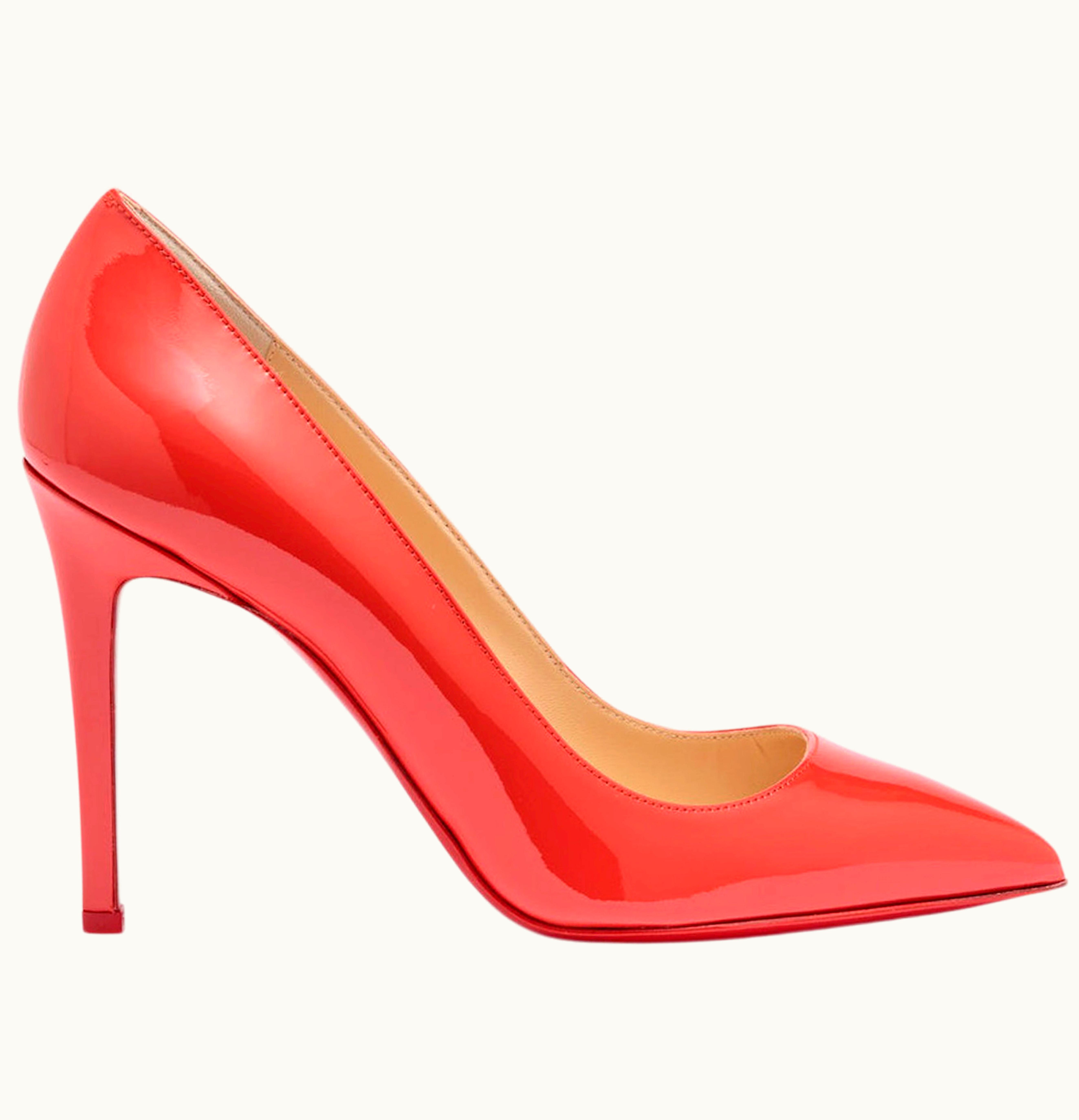 Christian Louboutin Christian Louboutin Pigalle 100mm Pump Red Patent Leather