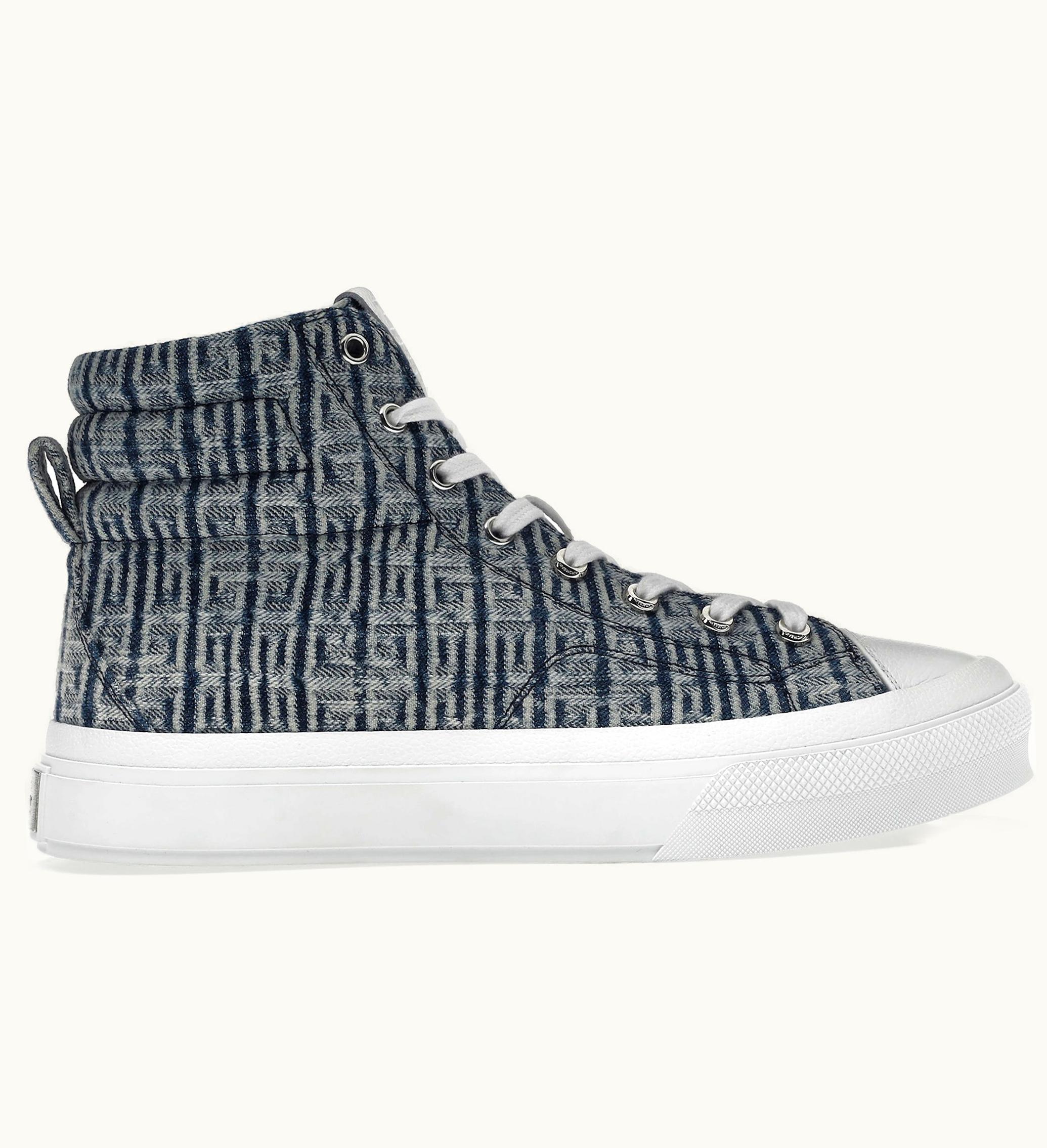Givenchy Givenchy City High Top In 4G Denim Blue White