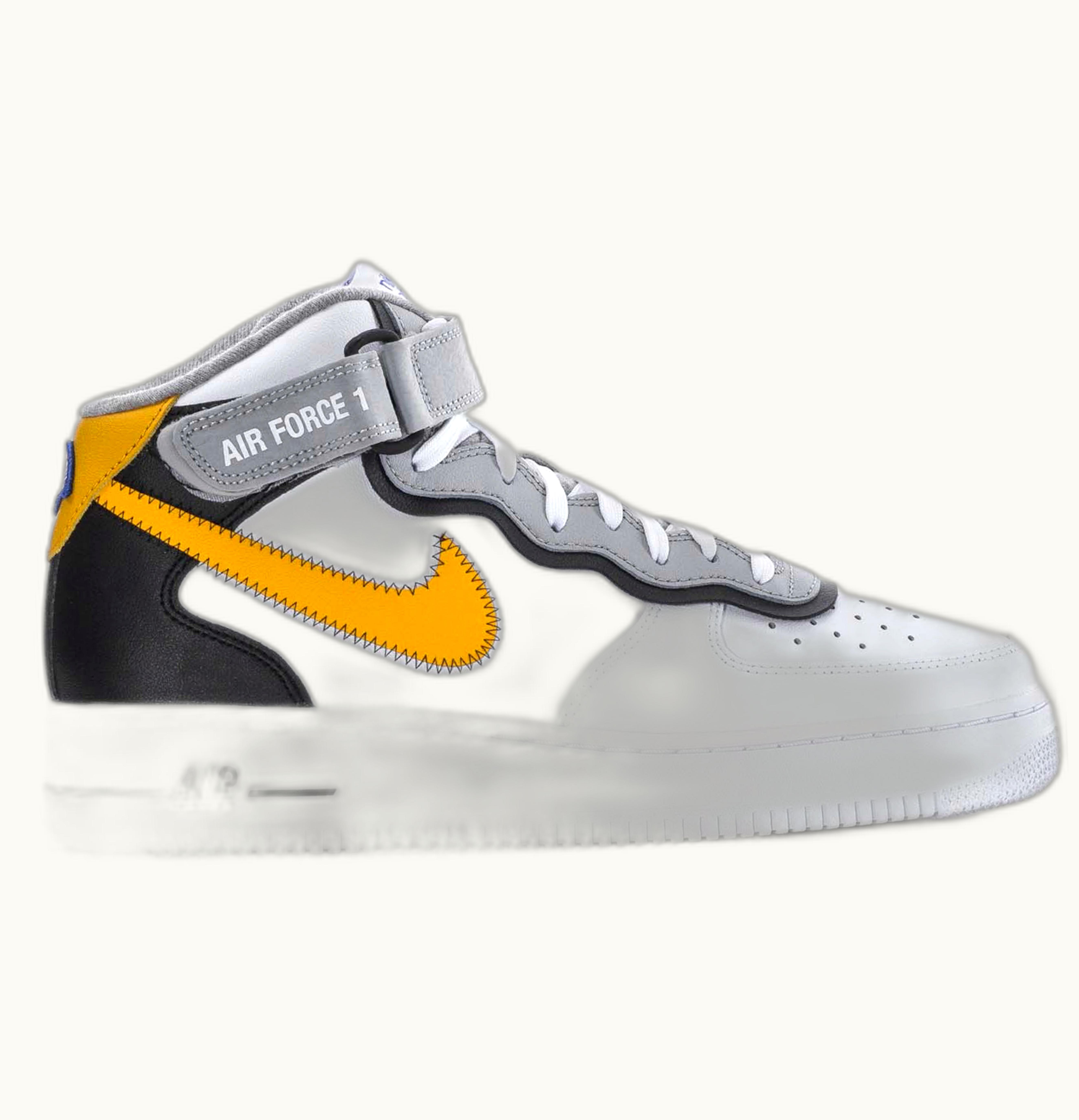 Nike Nike Air Force 1 Mid Athletic Club White Dark Sulfur