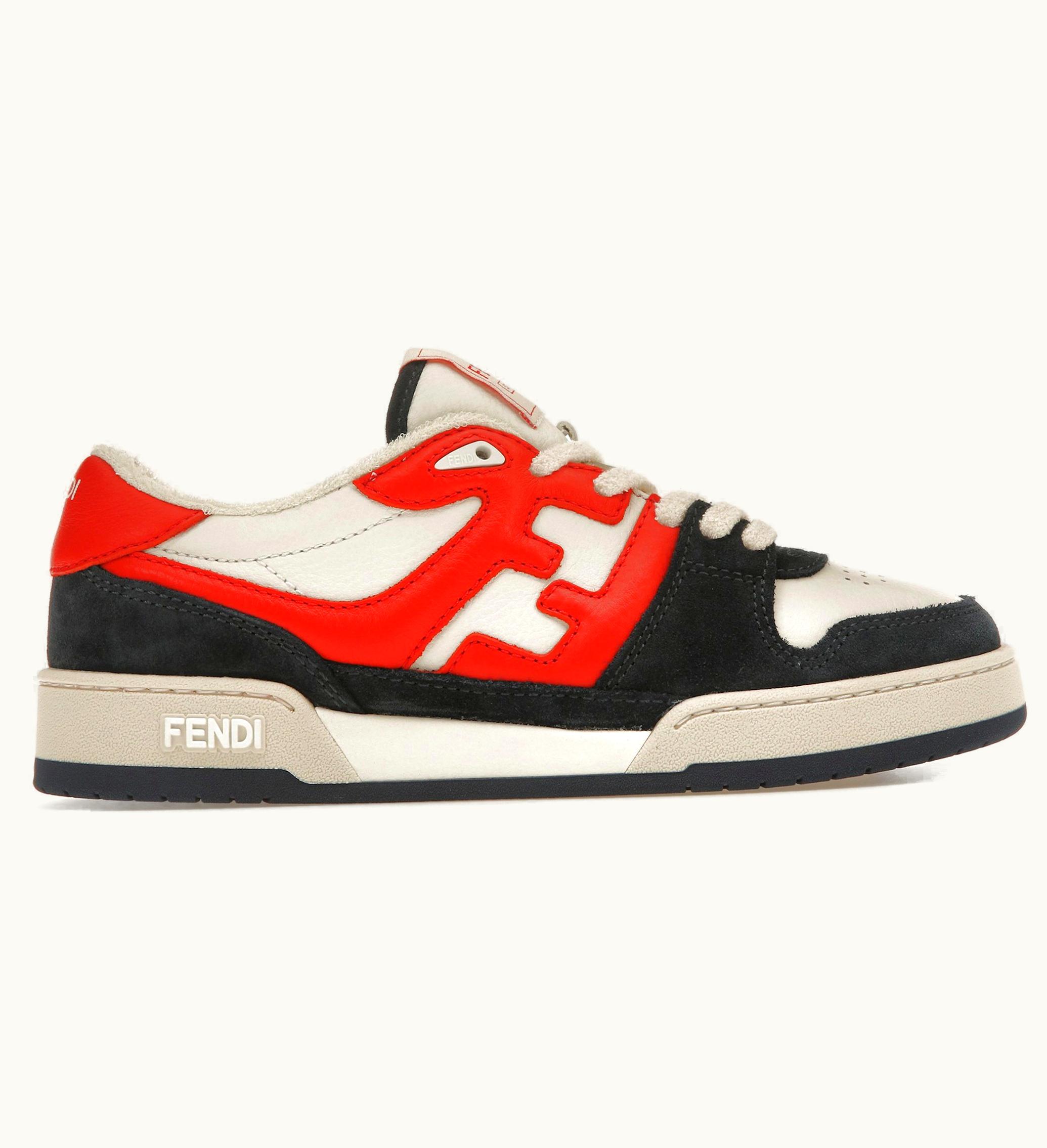 Fendi FF Embroidery Blue Red