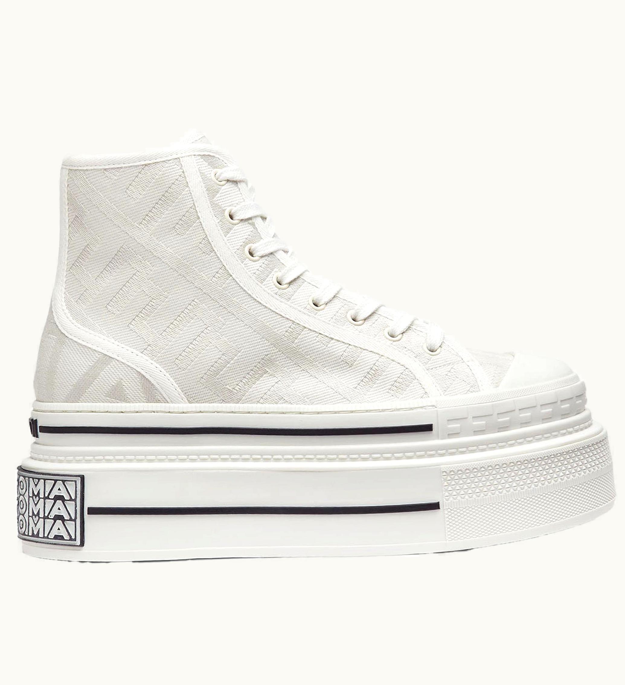 Fendi By Marc Jacobs Domino High Tops White Canvas