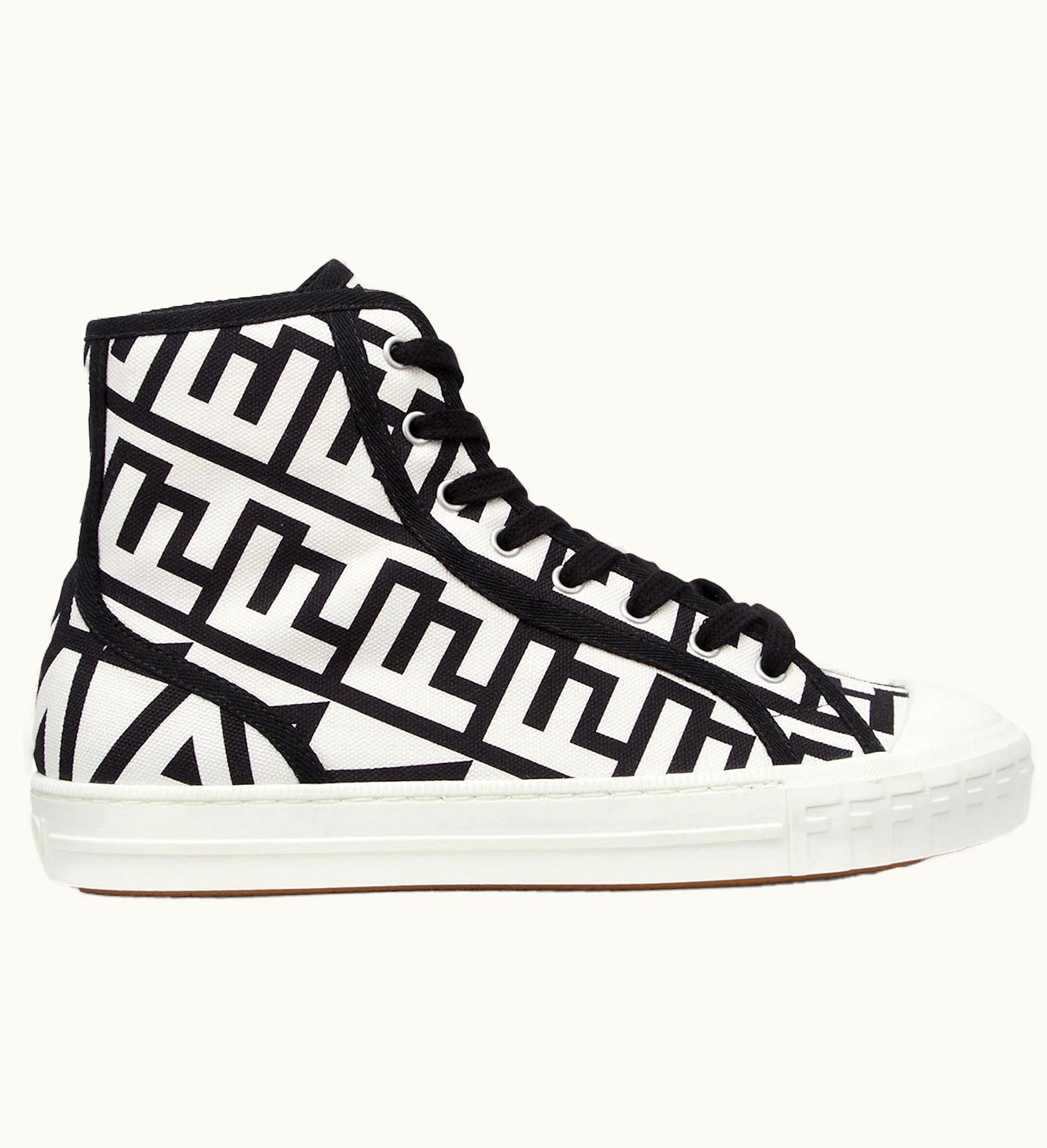 Fendi Fendi By Marc Jacobs Domino High Tops Black White Canvas