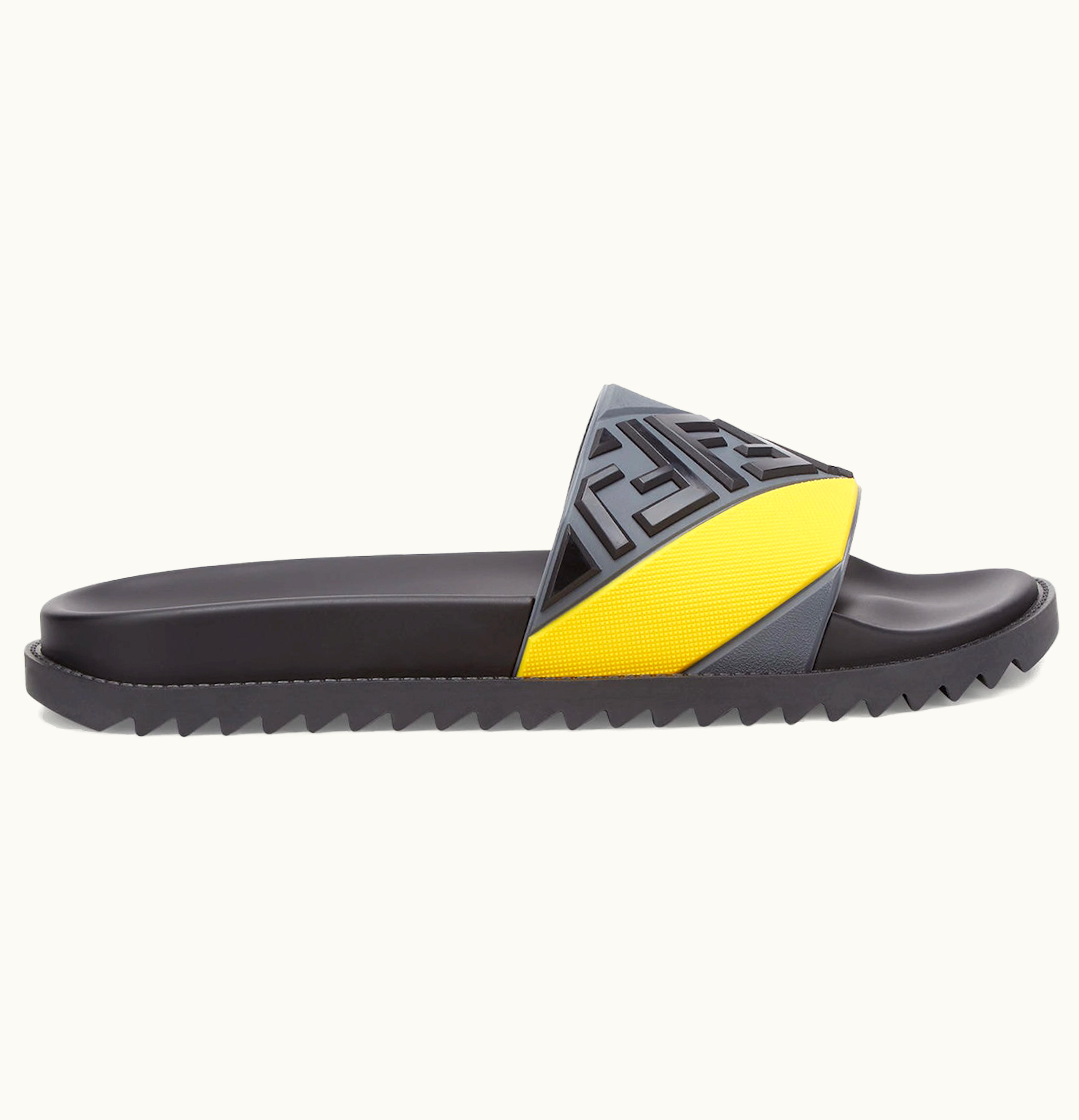 Fendi Fendi Slides Multicolor Grey Yellow