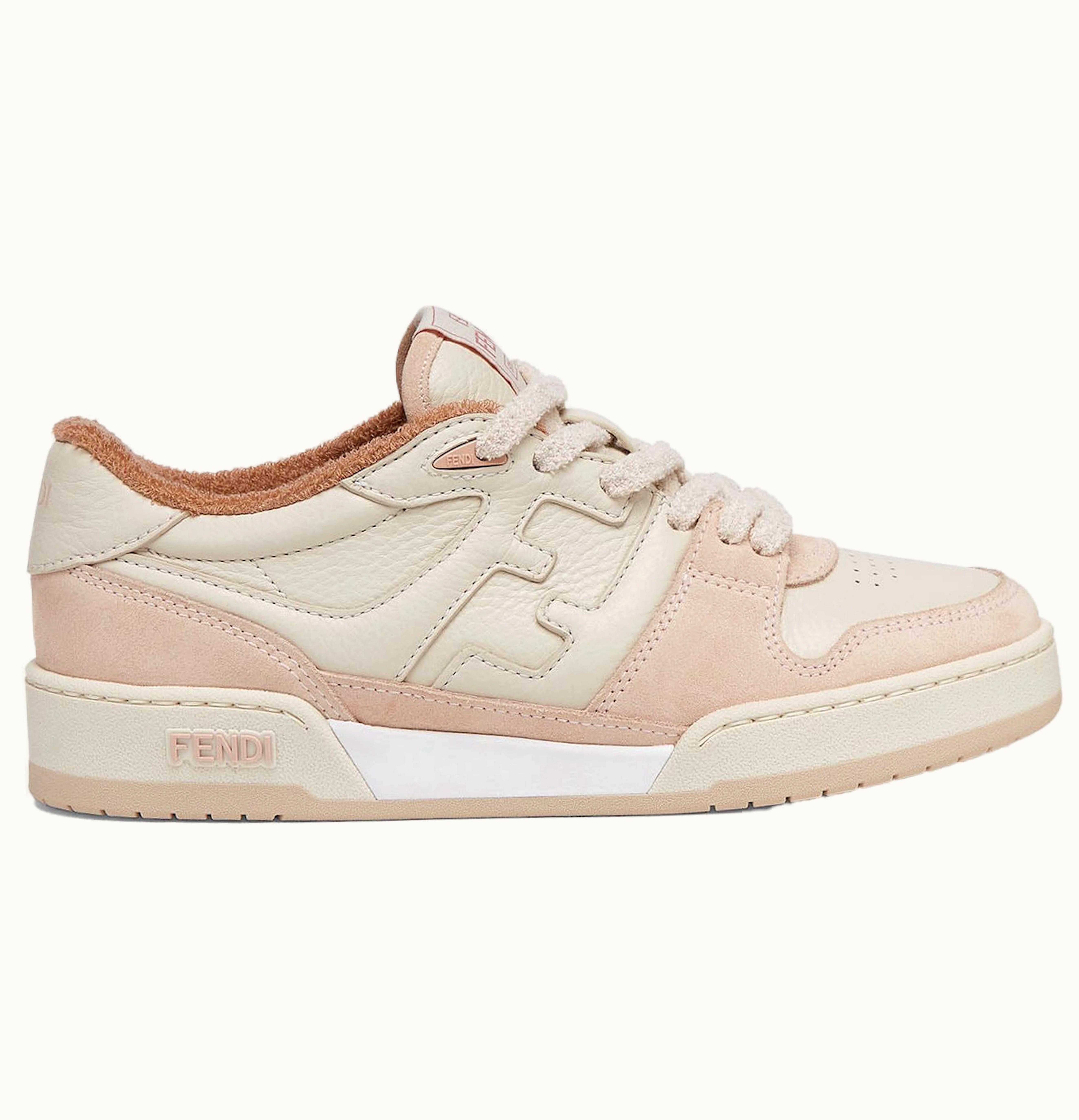 Fendi Match Low Tops Pink Suede