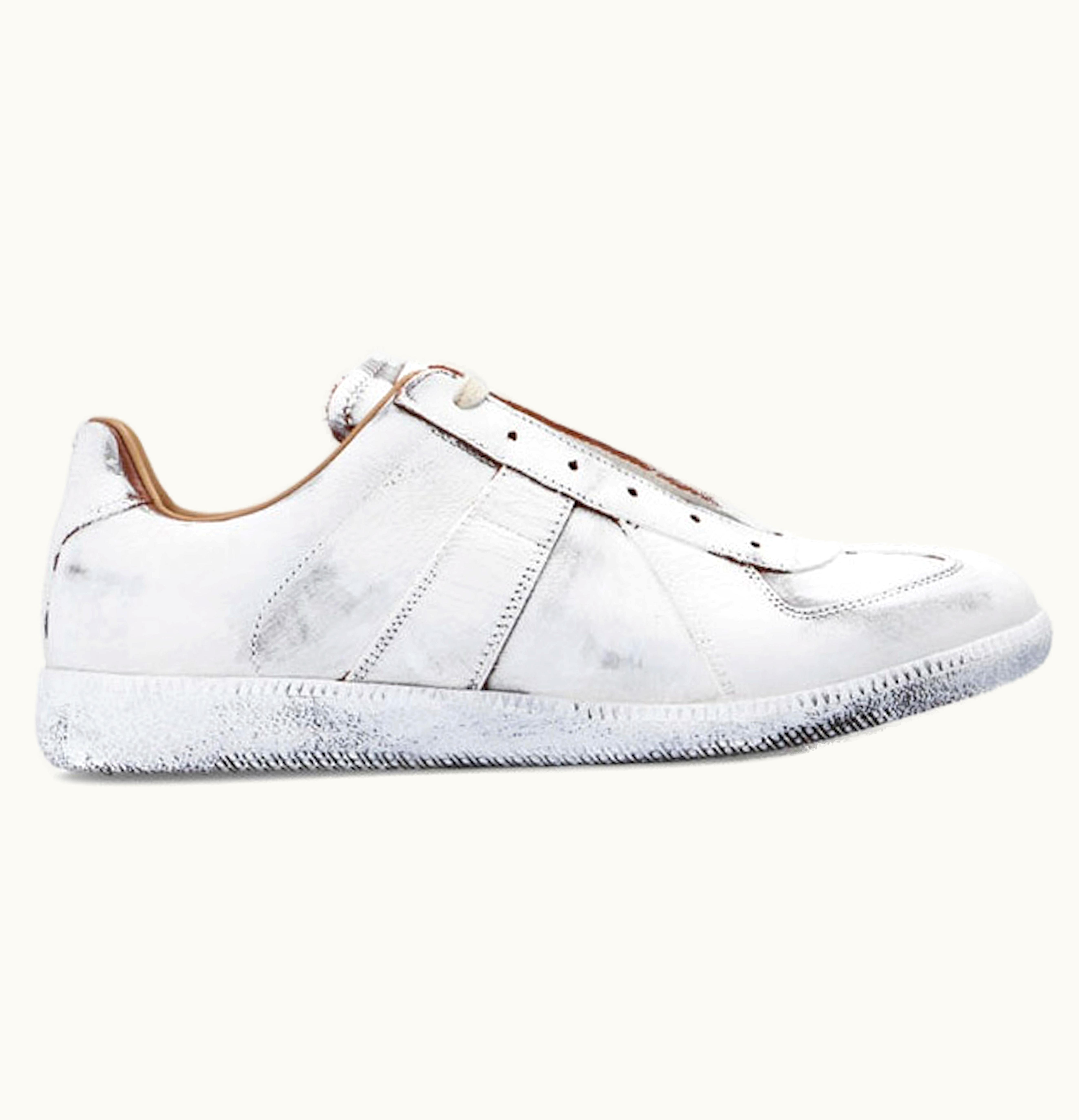 Maison Margiela Maison Margiela Replica Low White Brown Paint