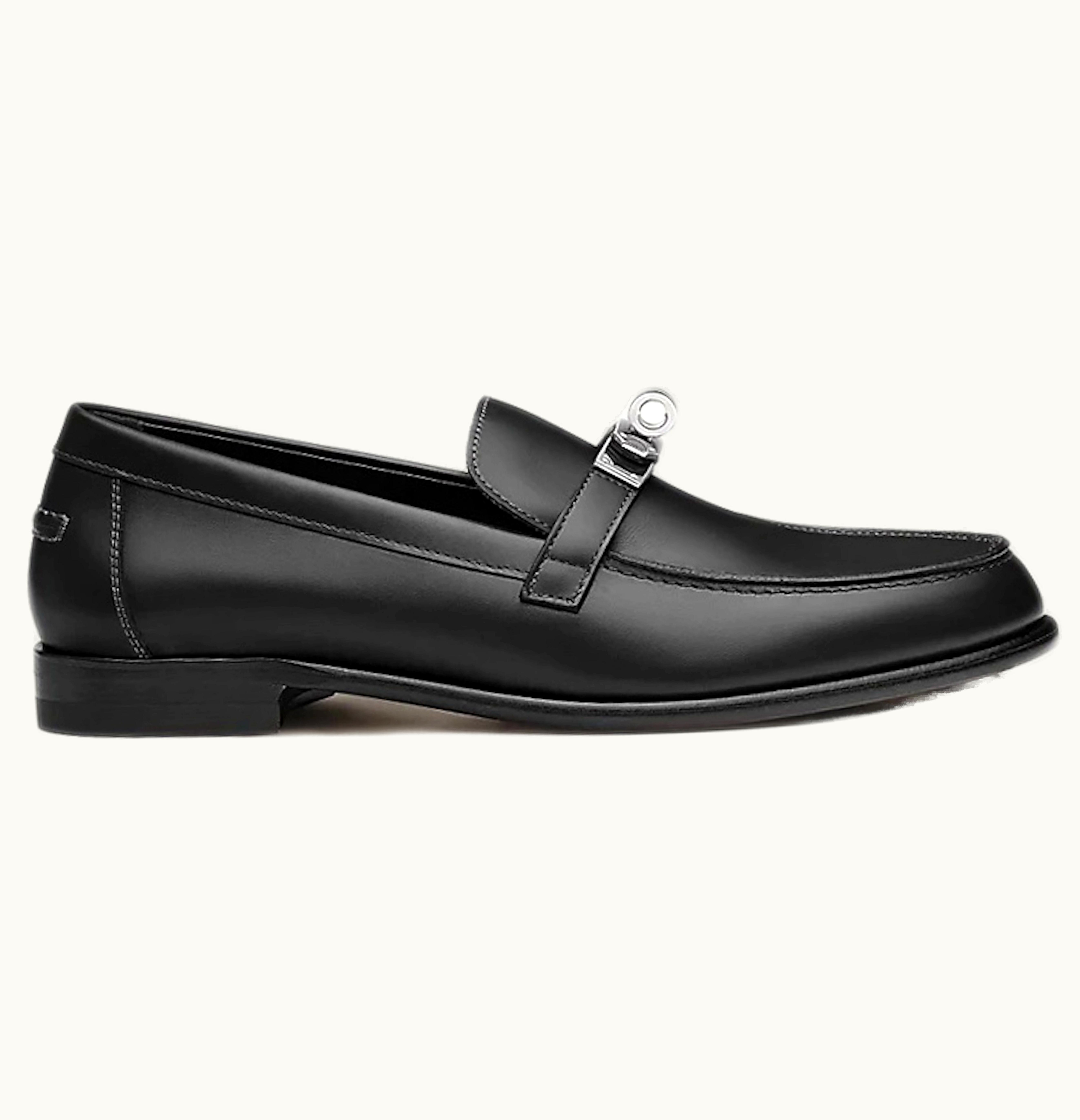 Hermes Destin Loafer Noir Calfskin Leather