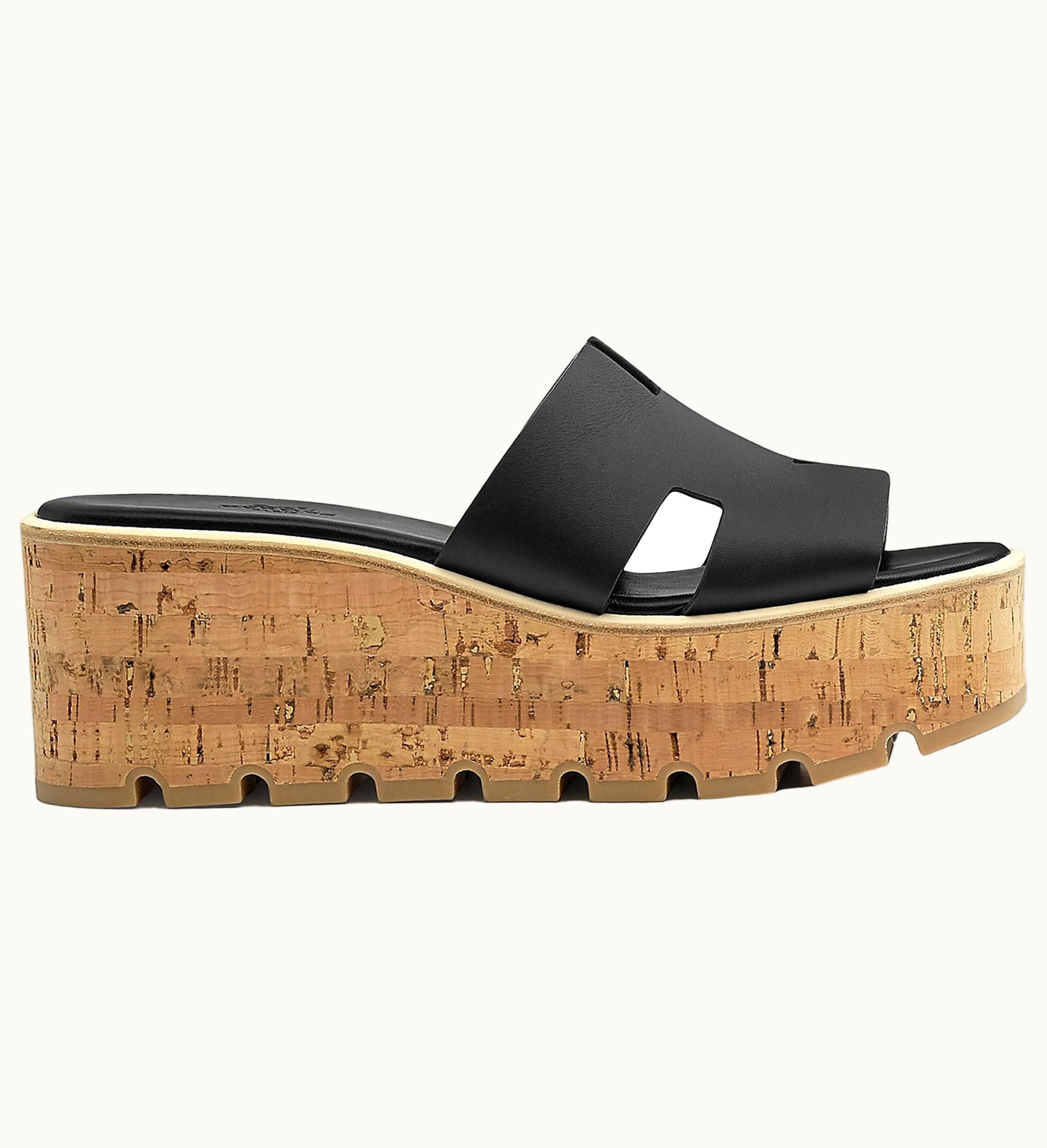 Hermes Eze 30 Sandal Noir