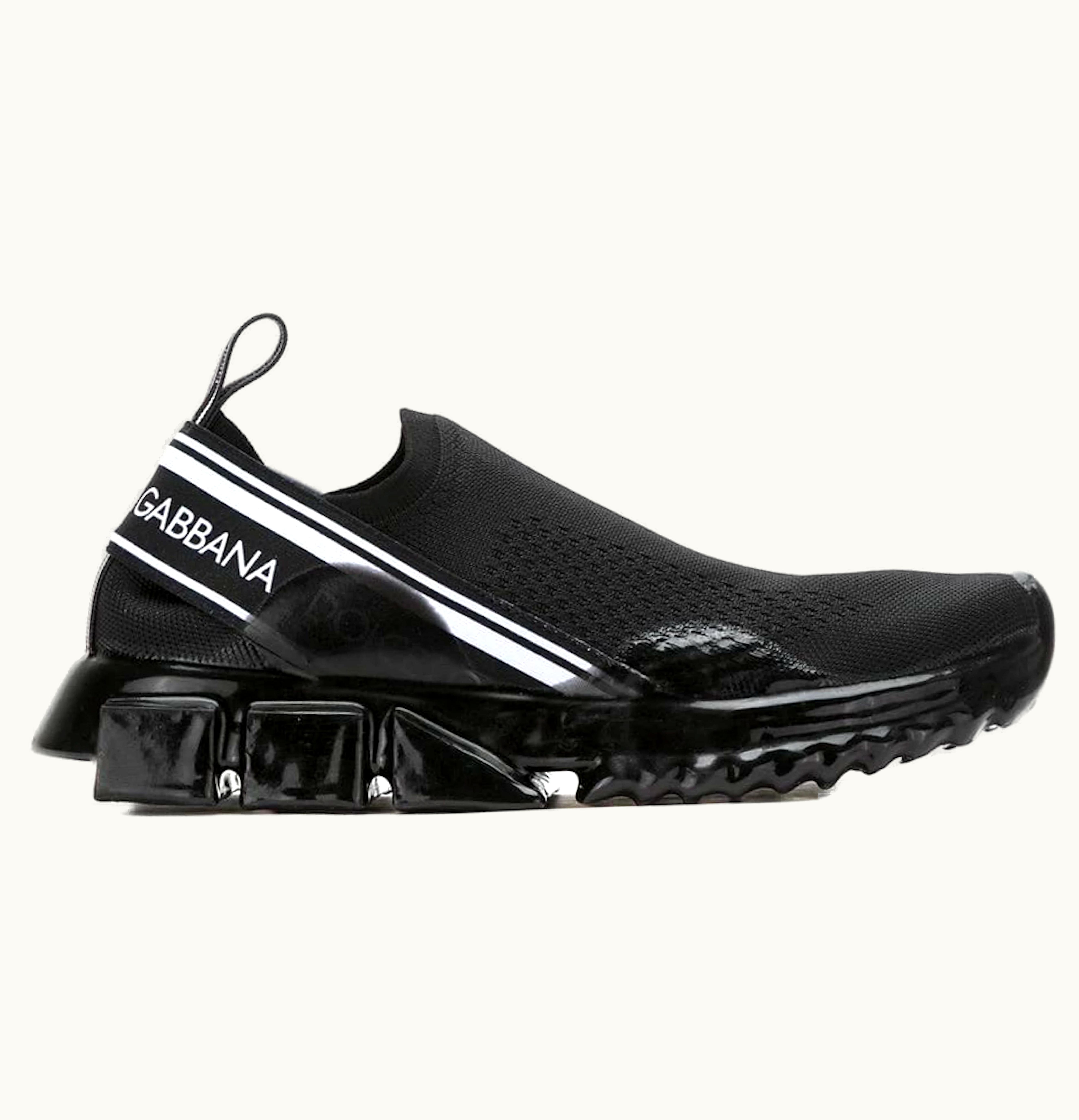 Dolce & Gabbana Dolce & Gabbana Dolce Gabbana Sorrento Slip On Black White