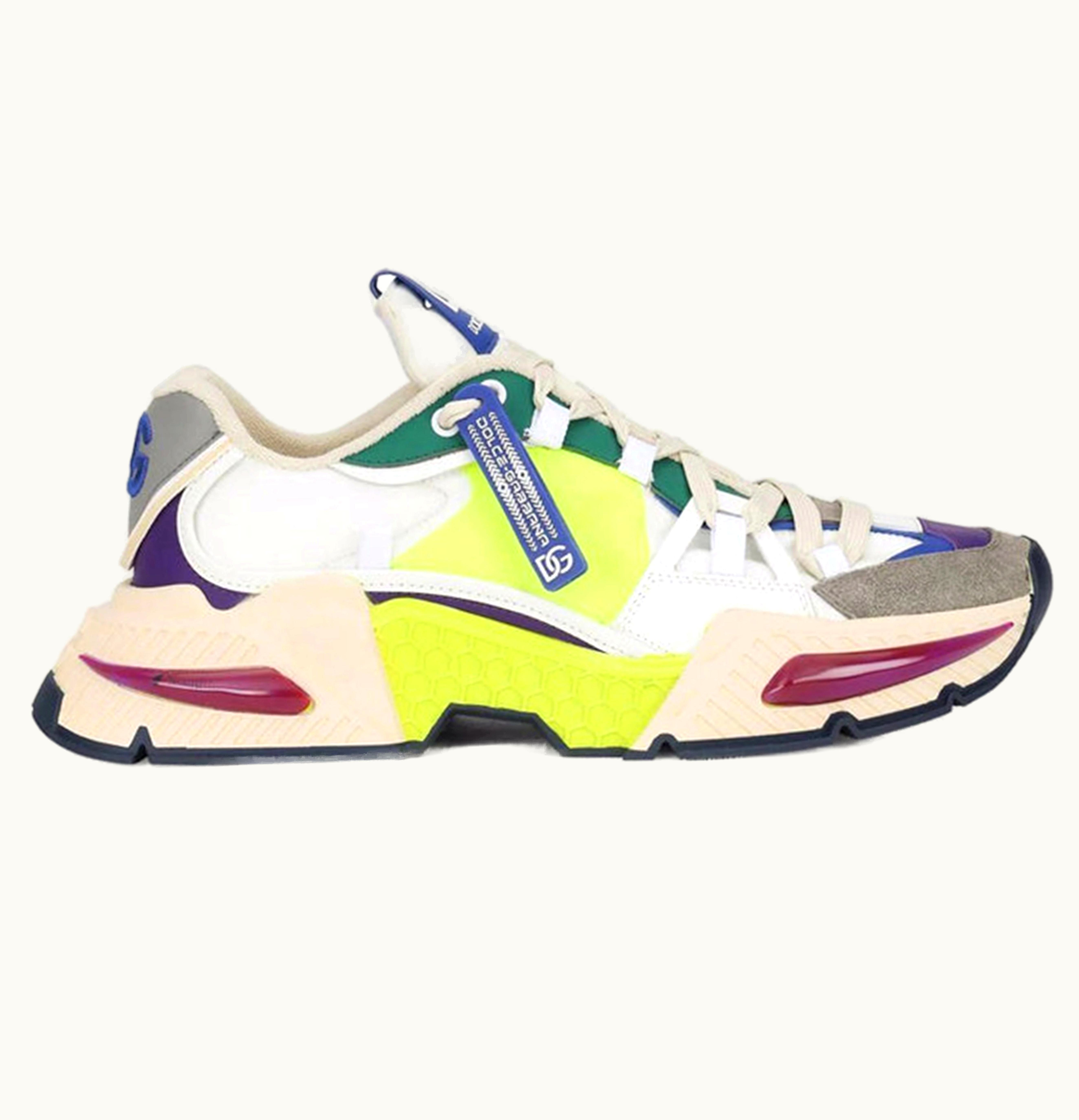 Dolce & Gabbana Dolce & Gabbana Dolce Gabbana Mixed Material Airmaster White Yellow Red