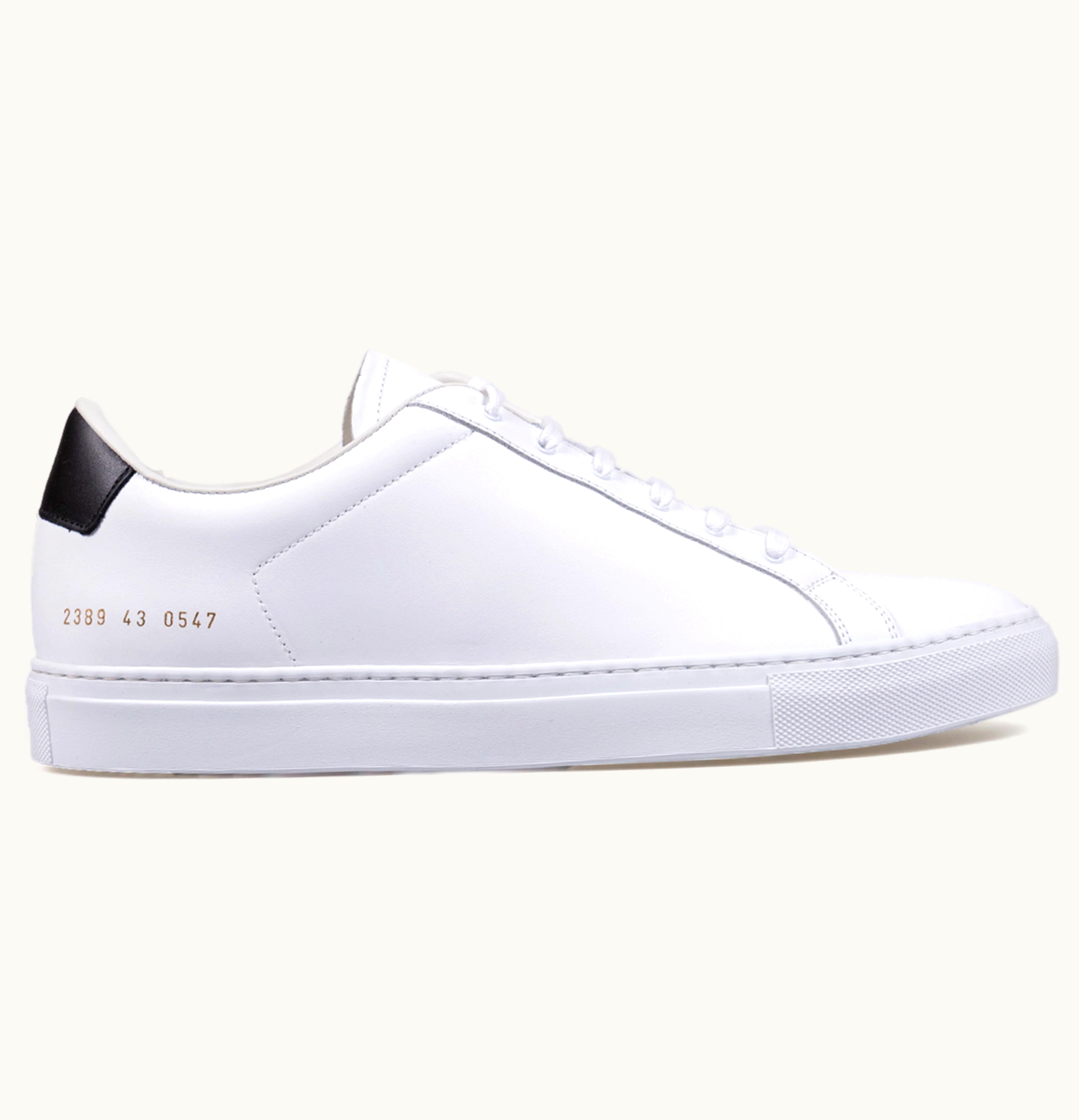 Common Projects Retro Classic Low White Black