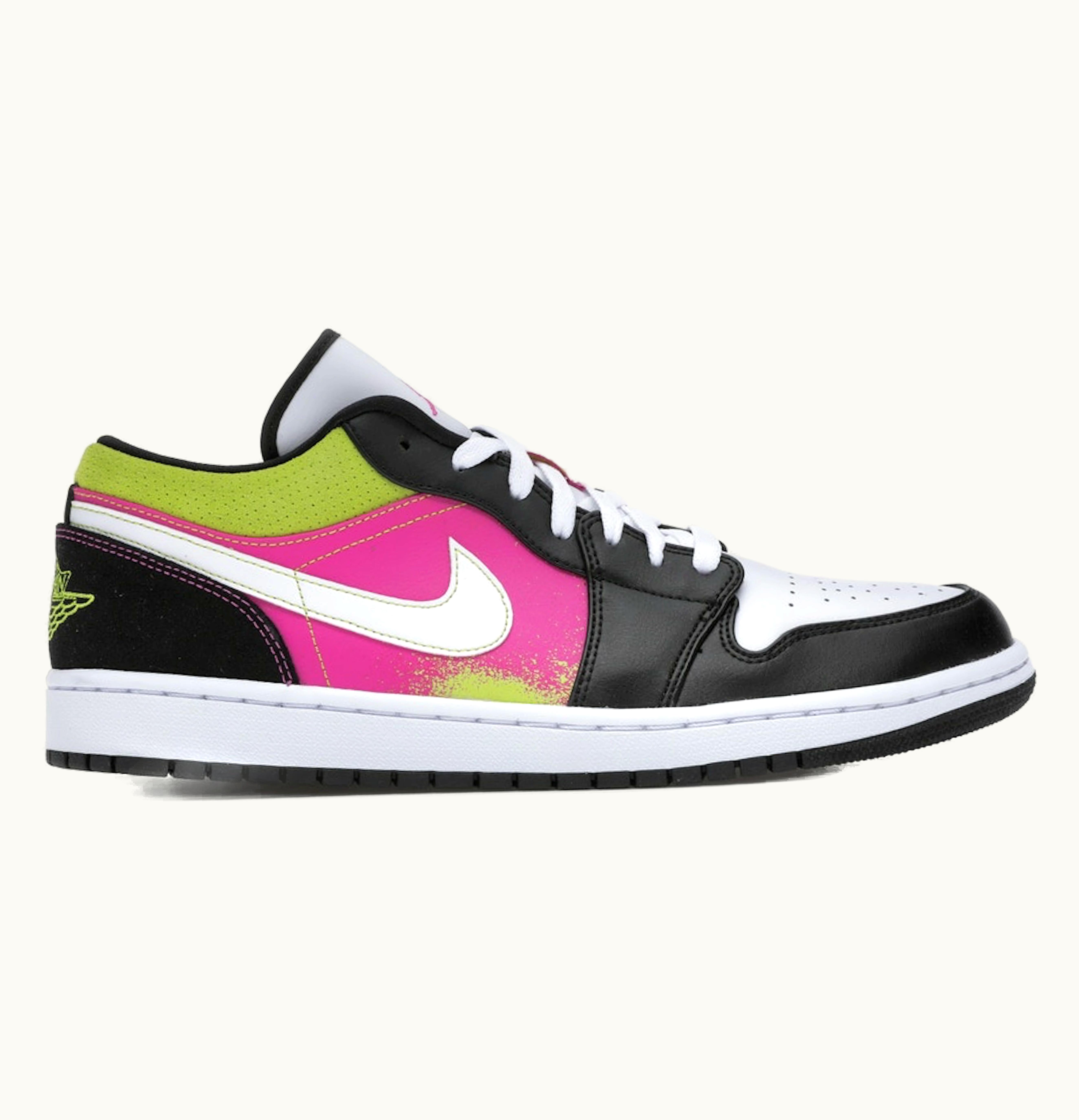 Jordan Air Jordan 1 Low Black Active Fuchsia Cyber