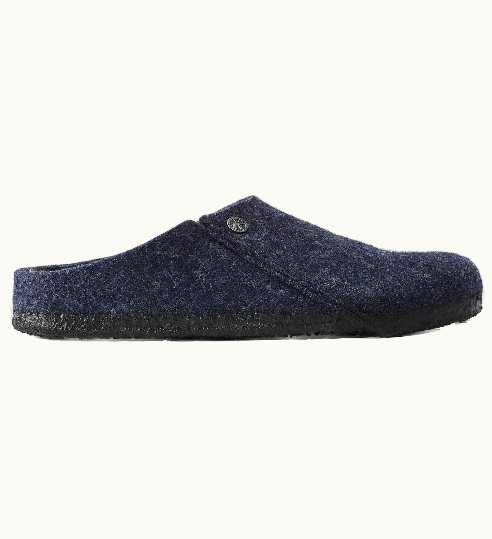 Birkenstock Zermatt Shearling Clog Wool Felt Dark Blue