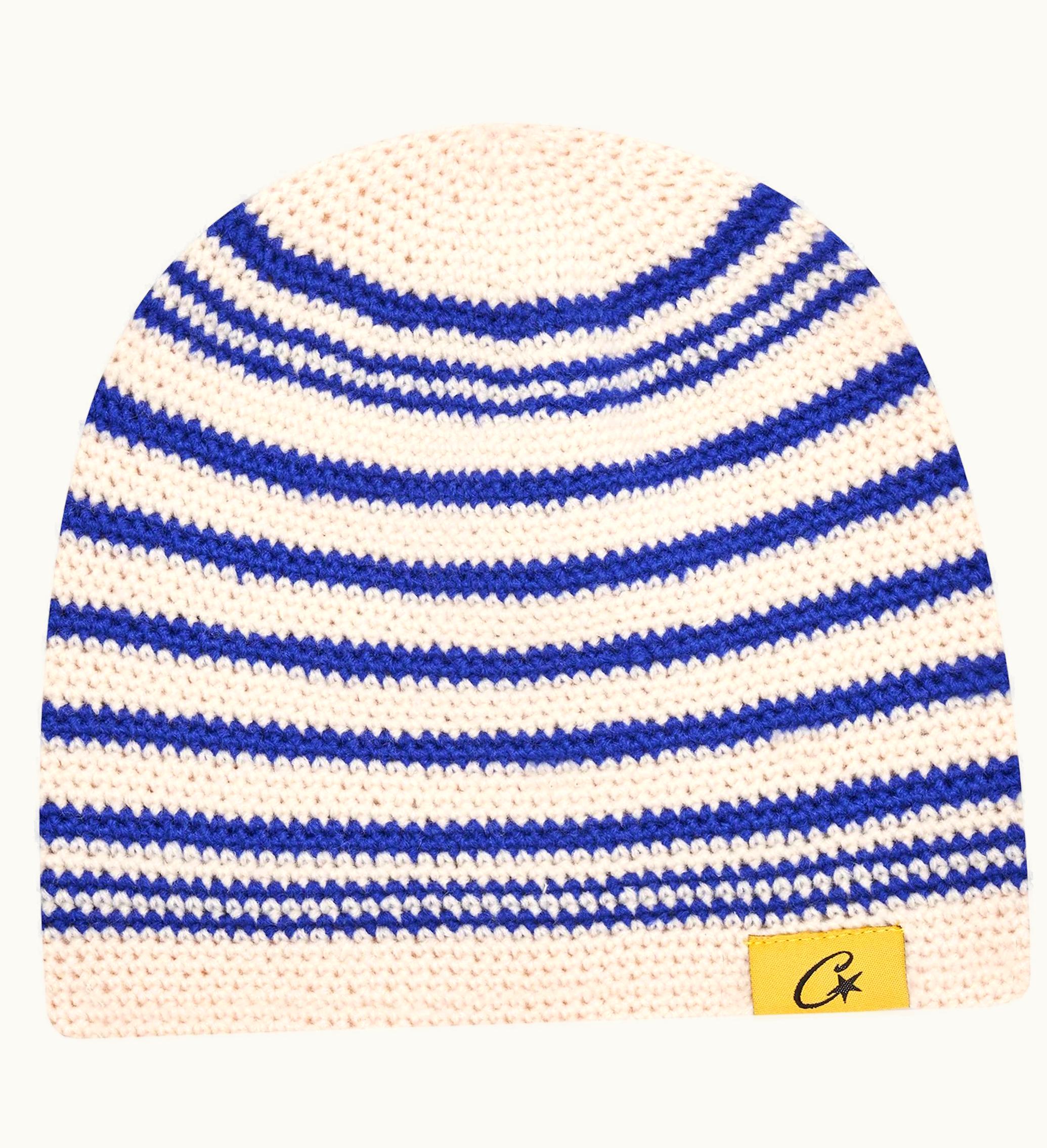 Corteiz Corteiz Crochet Beanie Striped Blue
