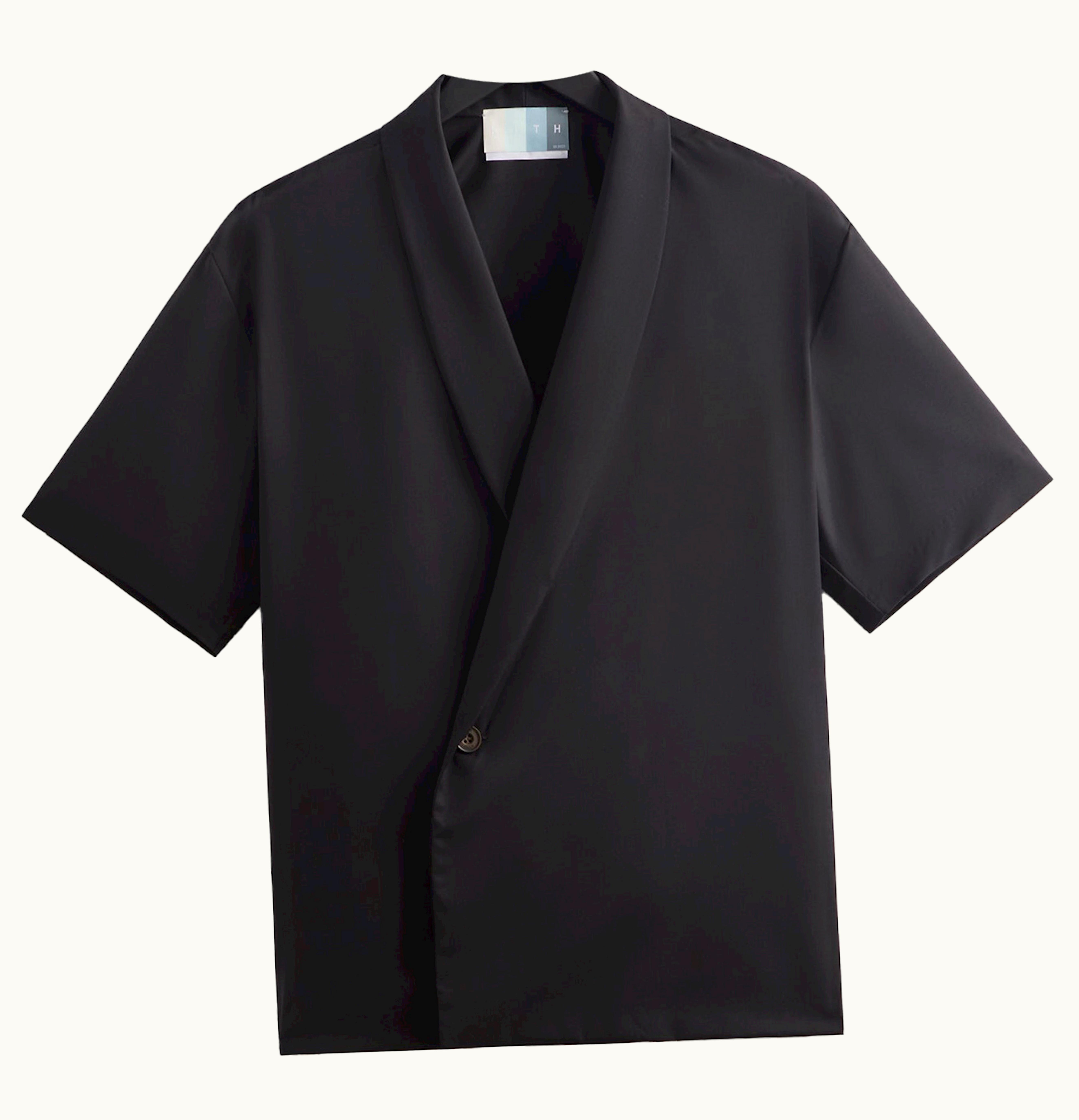 Kith Kith Tropical Wool Thompson Crossover Shirt Black