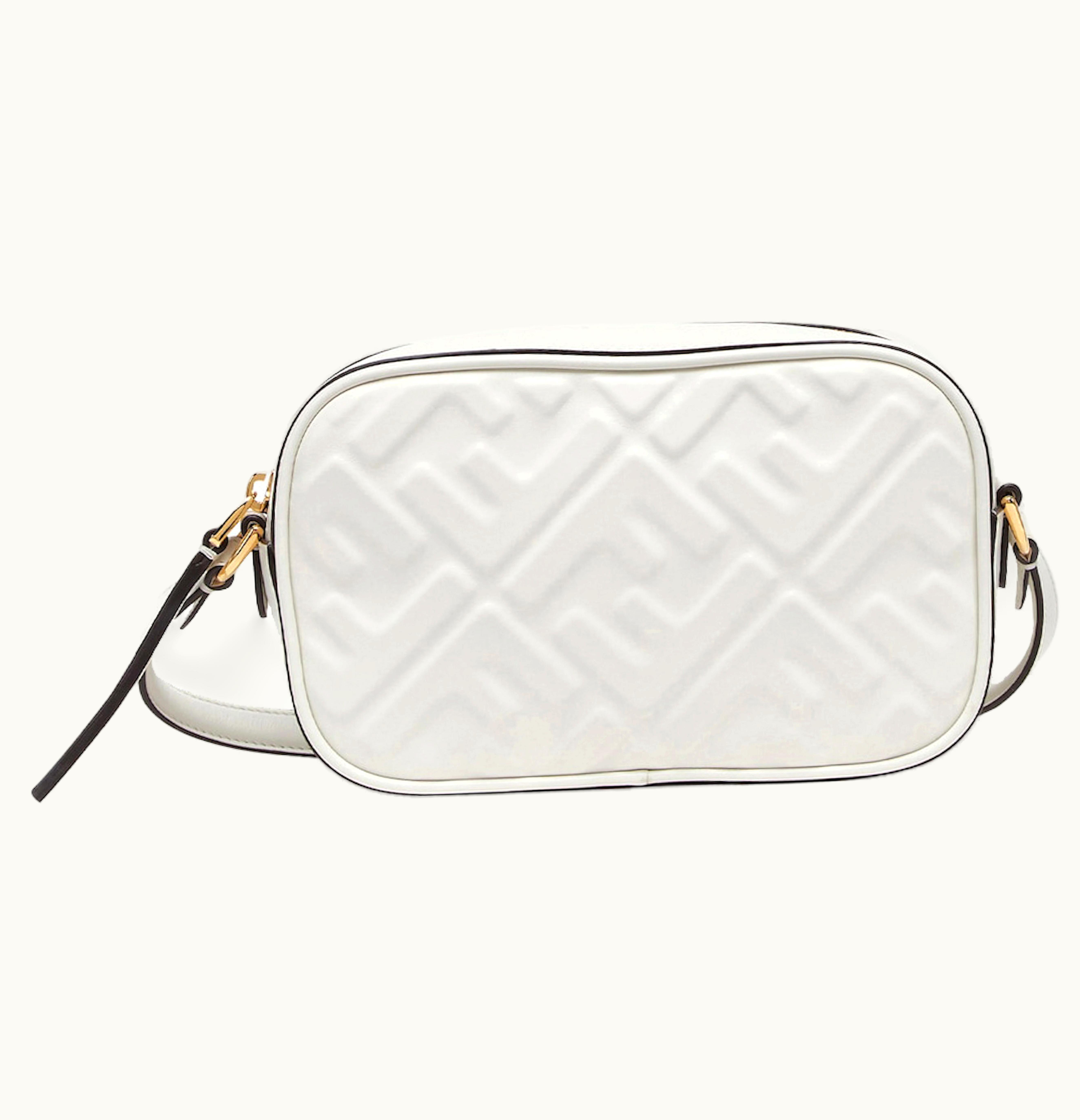 Fendi Fendi By Marc Jacobs Camera Case White Leather Mini Bag