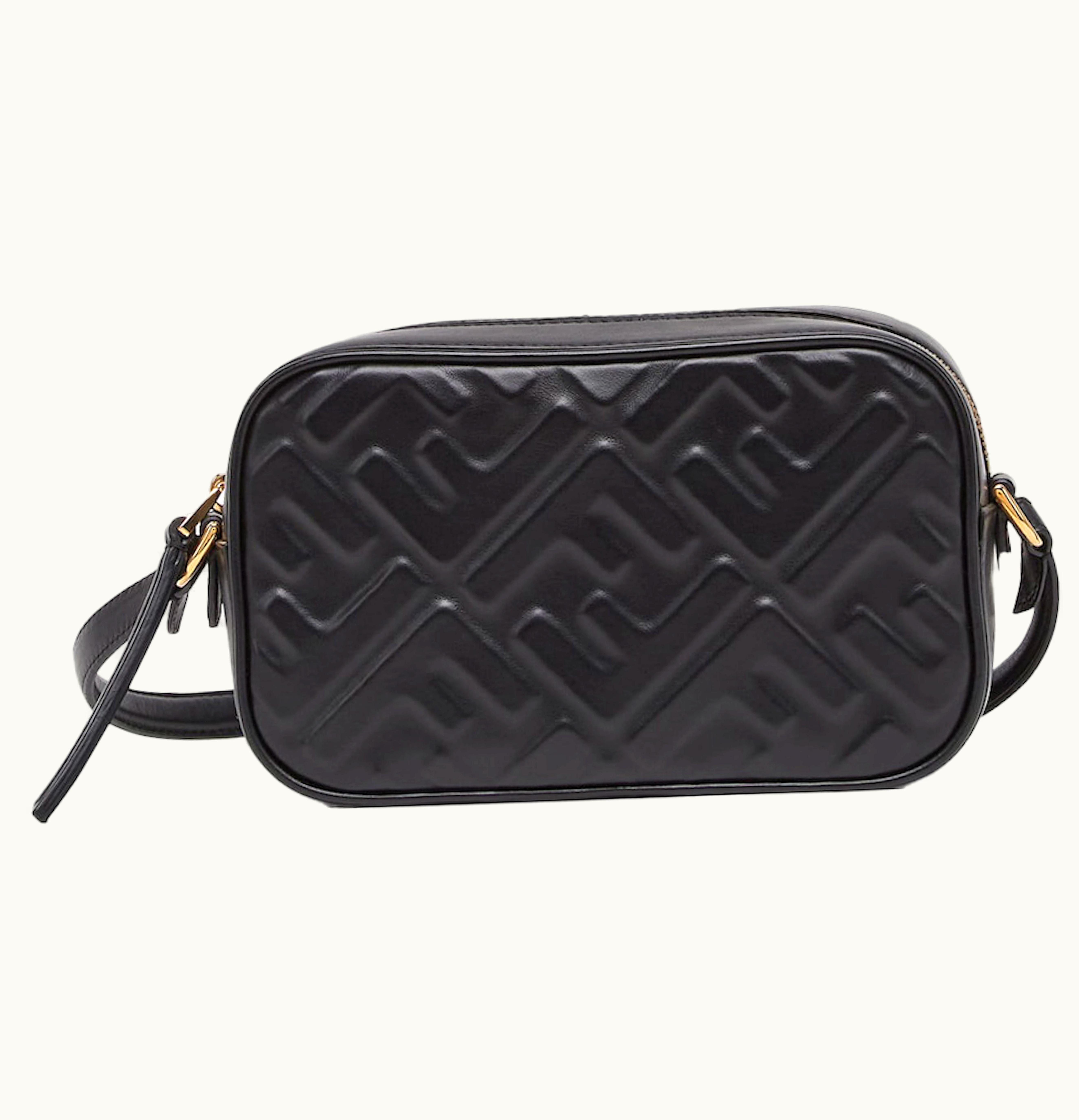Fendi Fendi By Marc Jacobs Camera Case Black Leather Mini Bag