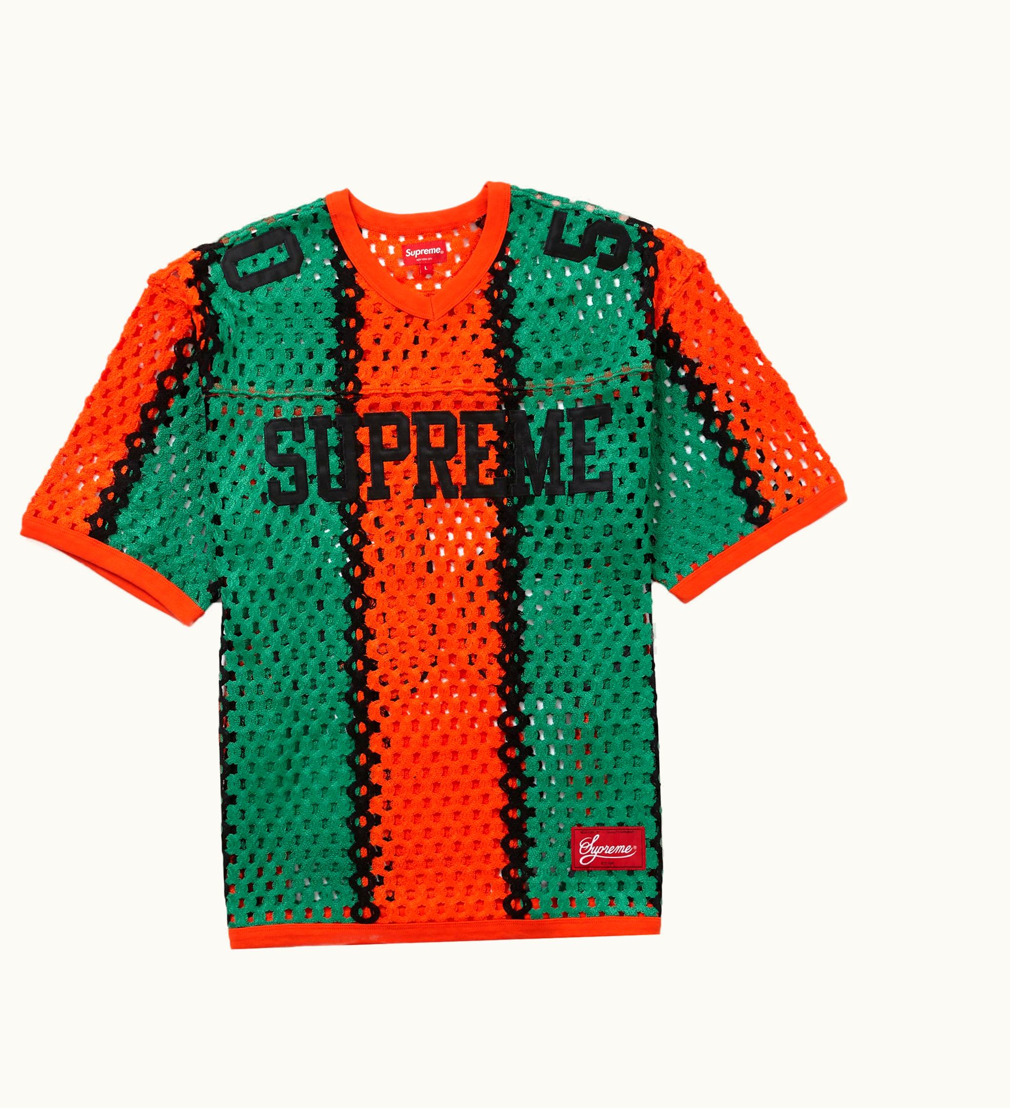 Supreme Supreme Crochet Football Jersey Orange