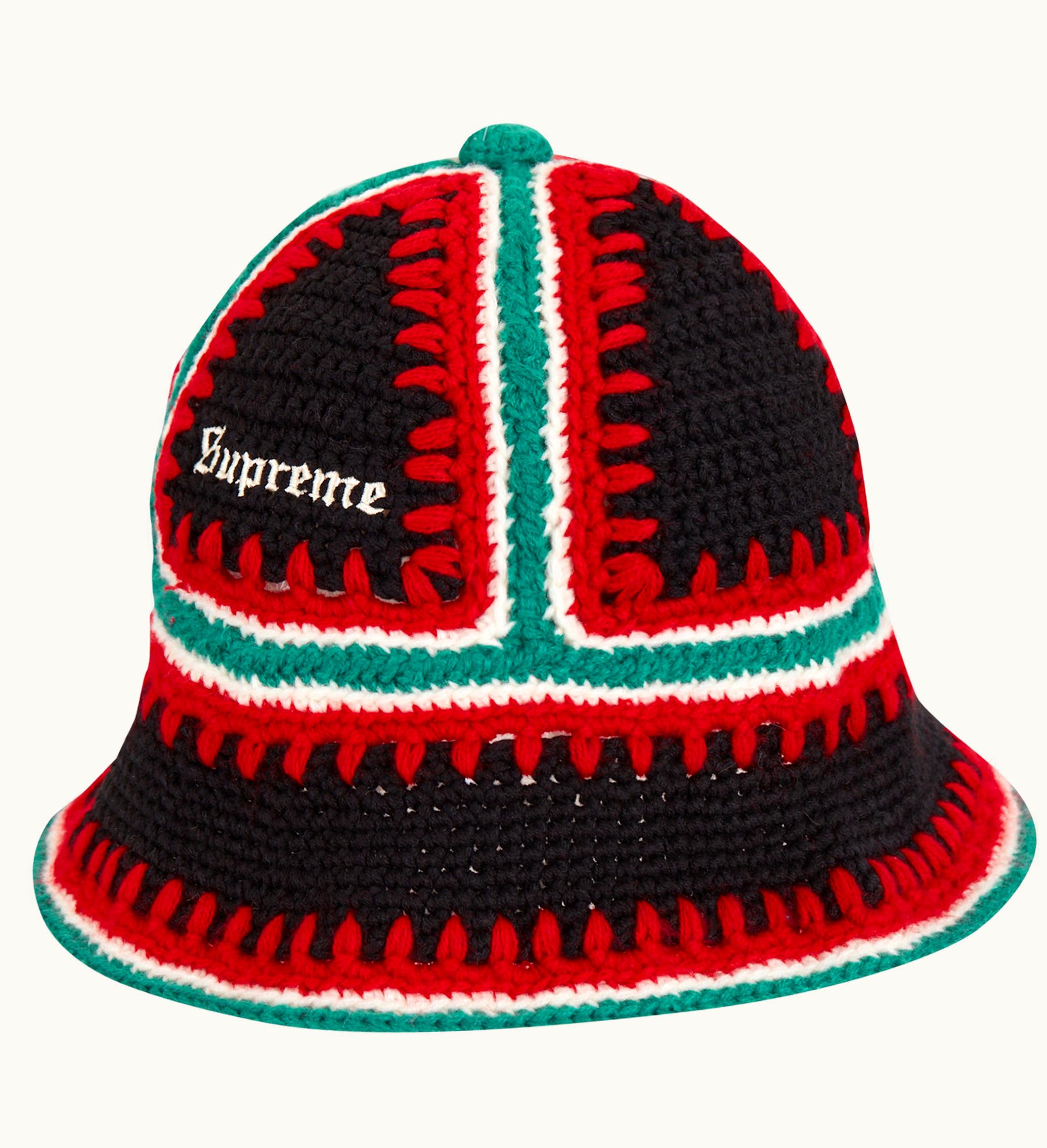 Supreme Supreme Crochet Edge Hat Black