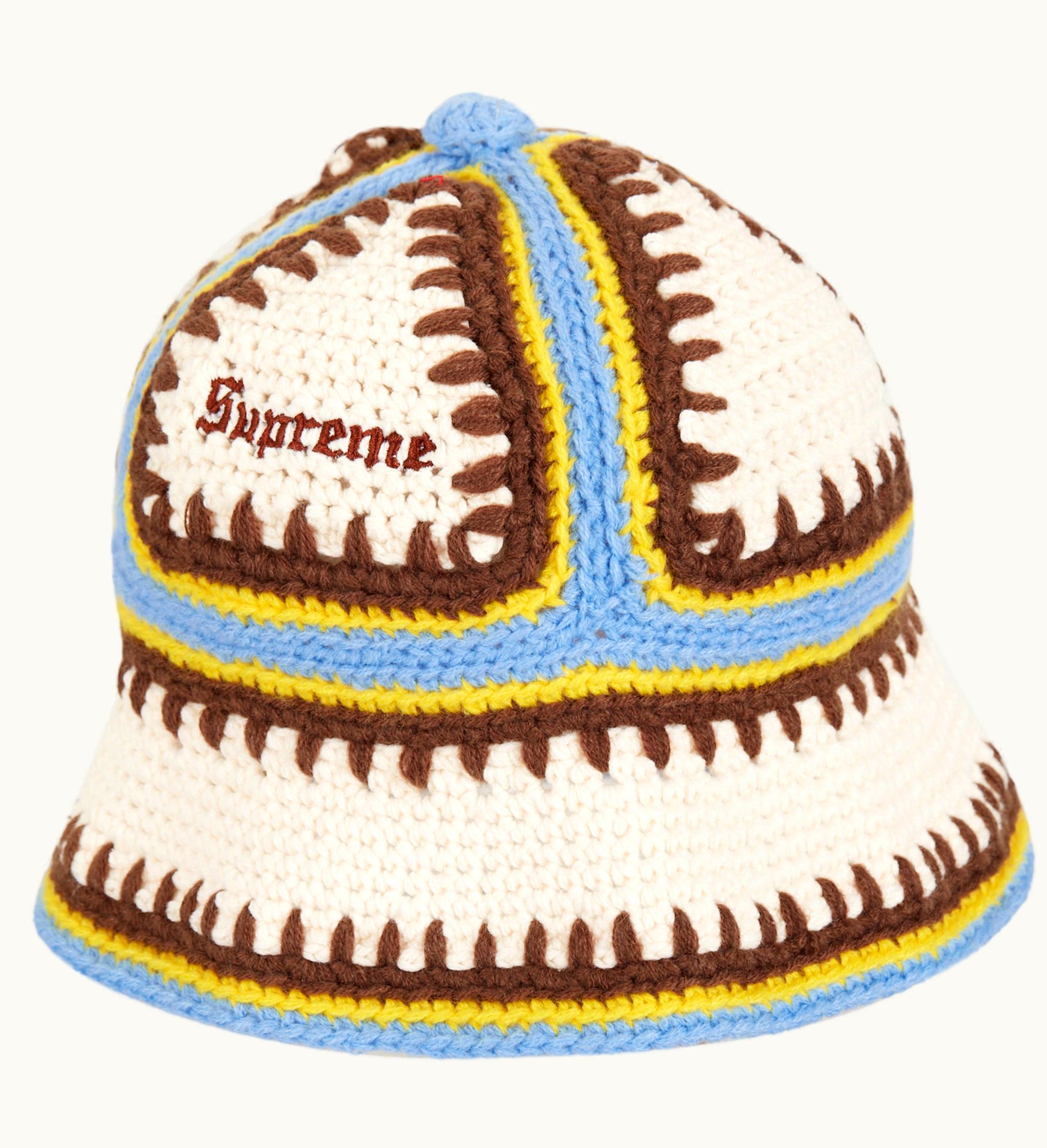 Supreme Supreme Crochet Edge Hat White