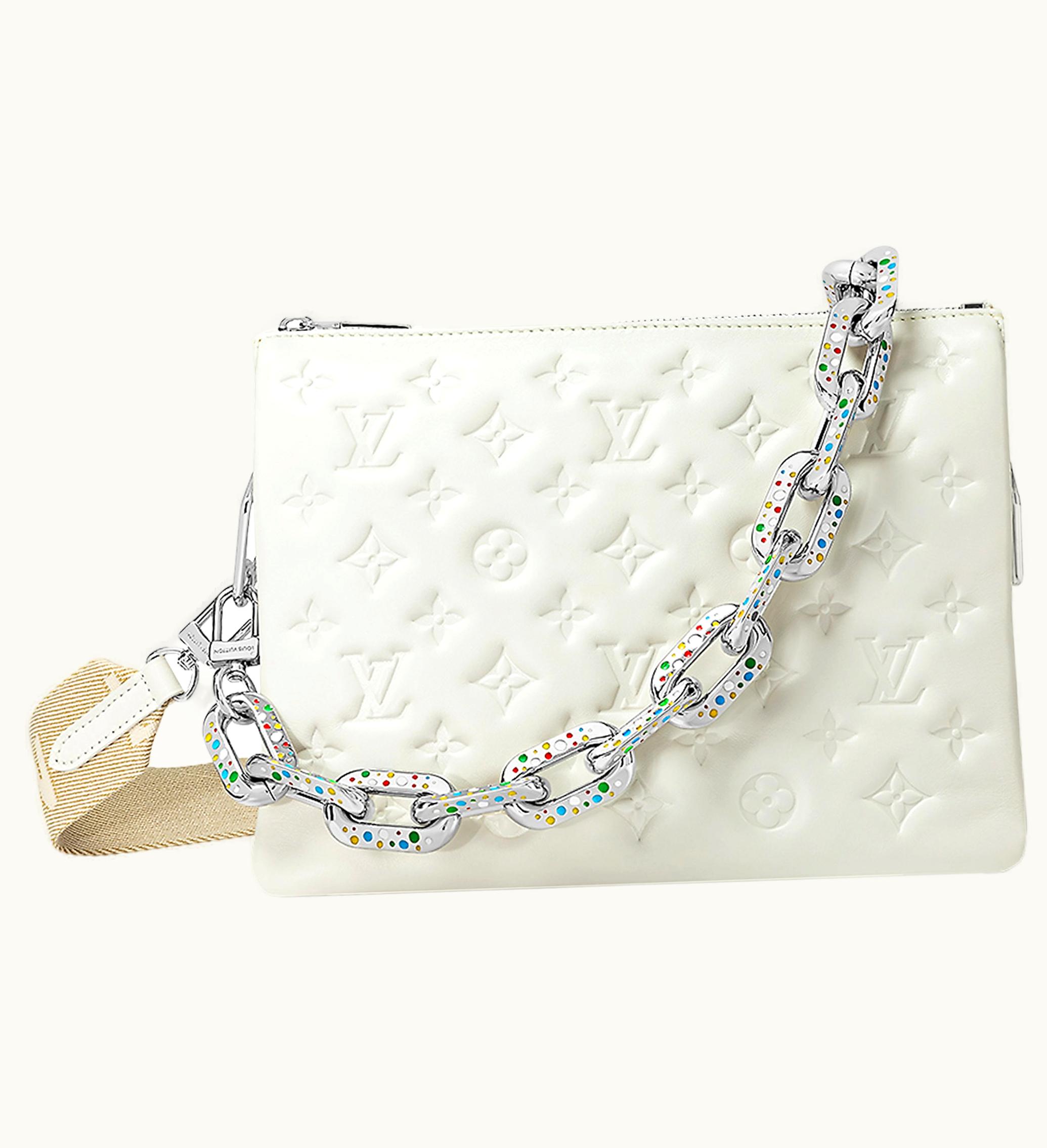 Louis Vuitton Louis Vuitton X Yayoi Kusama Coussin PM White