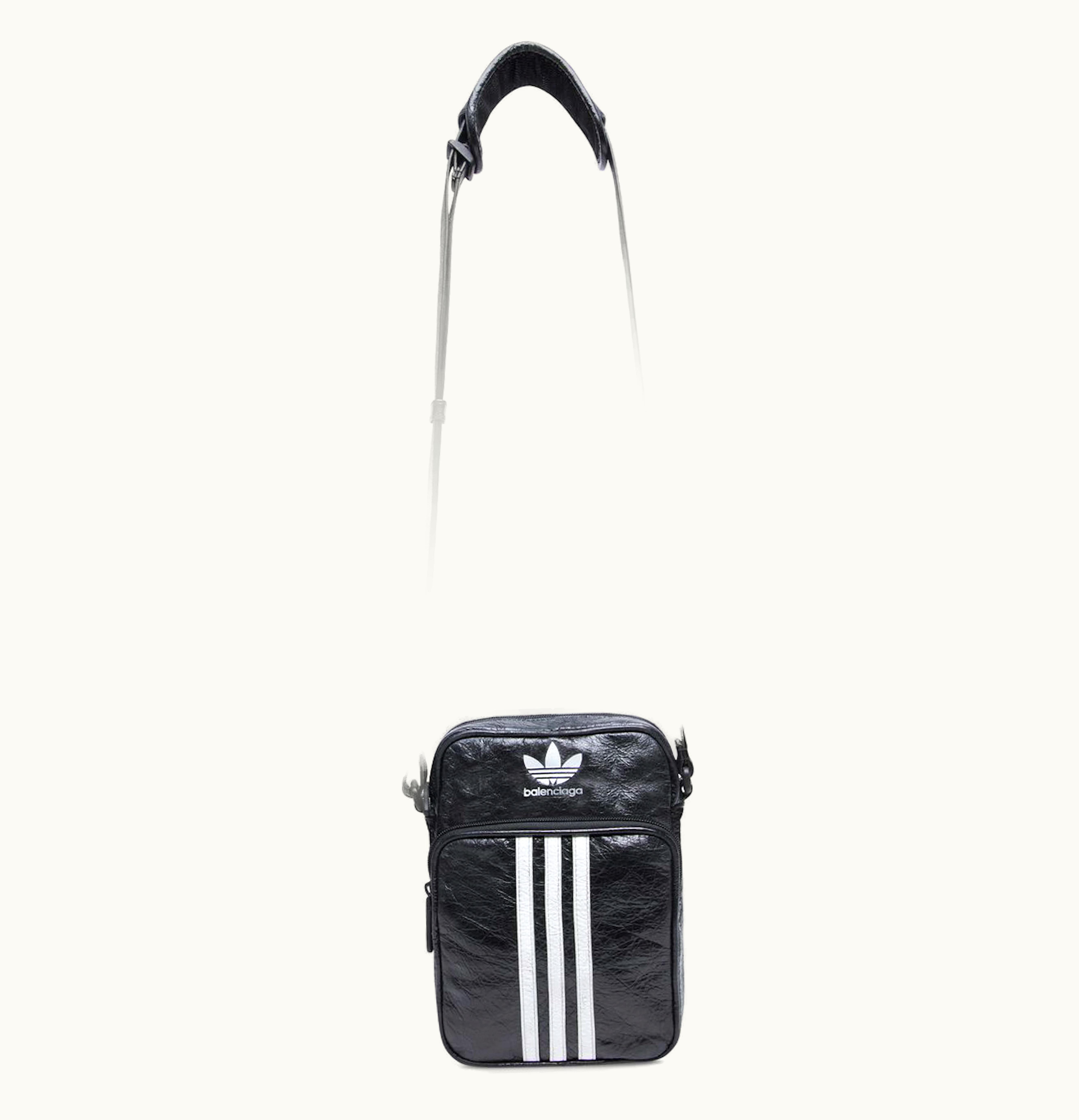 Balenciaga Balenciaga X Adidas Small Crossbody Messenger Bag Black White