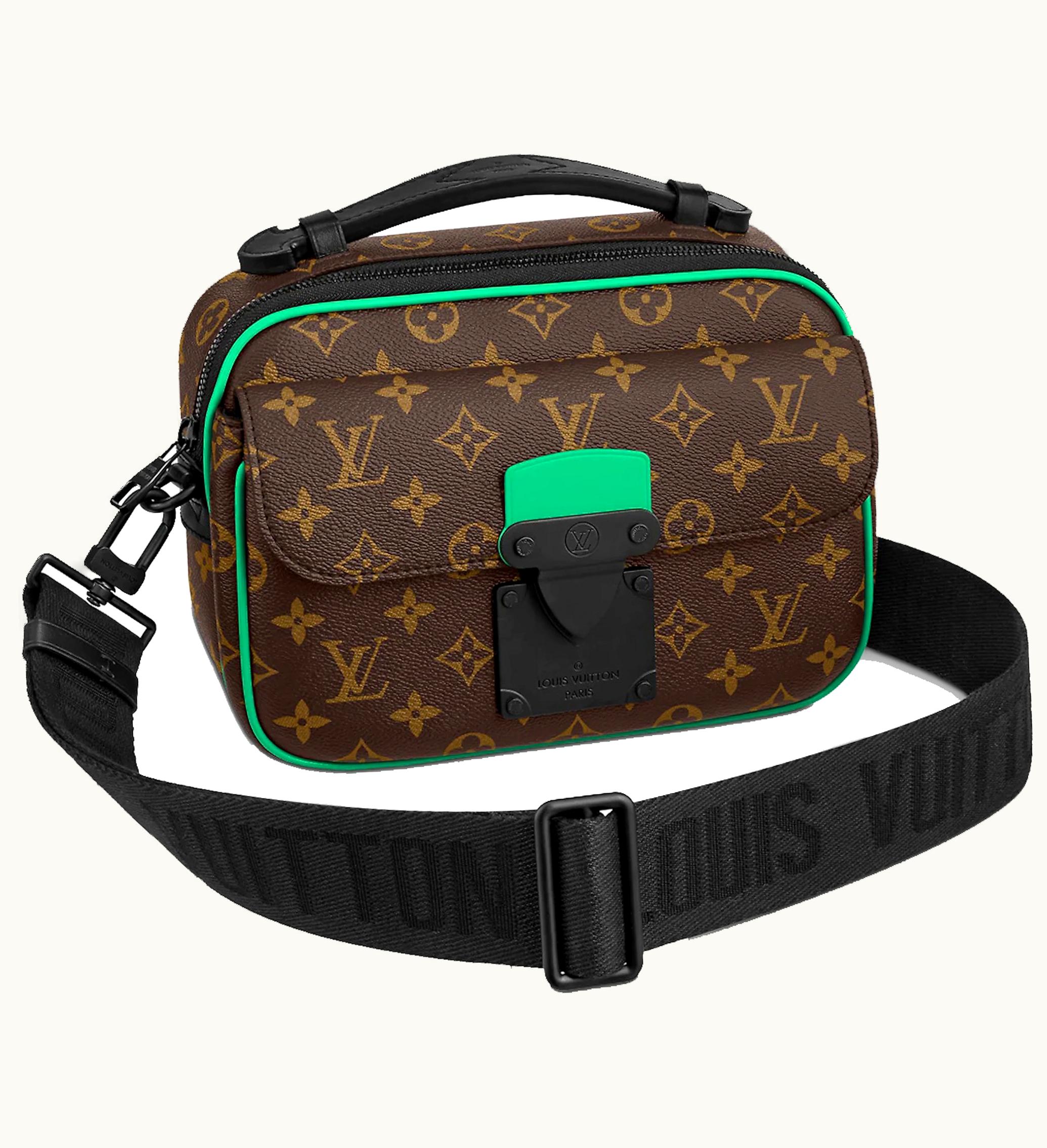 Louis Vuitton Louis Vuitton S Lock Messenger Monogram Macassar Minty Green
