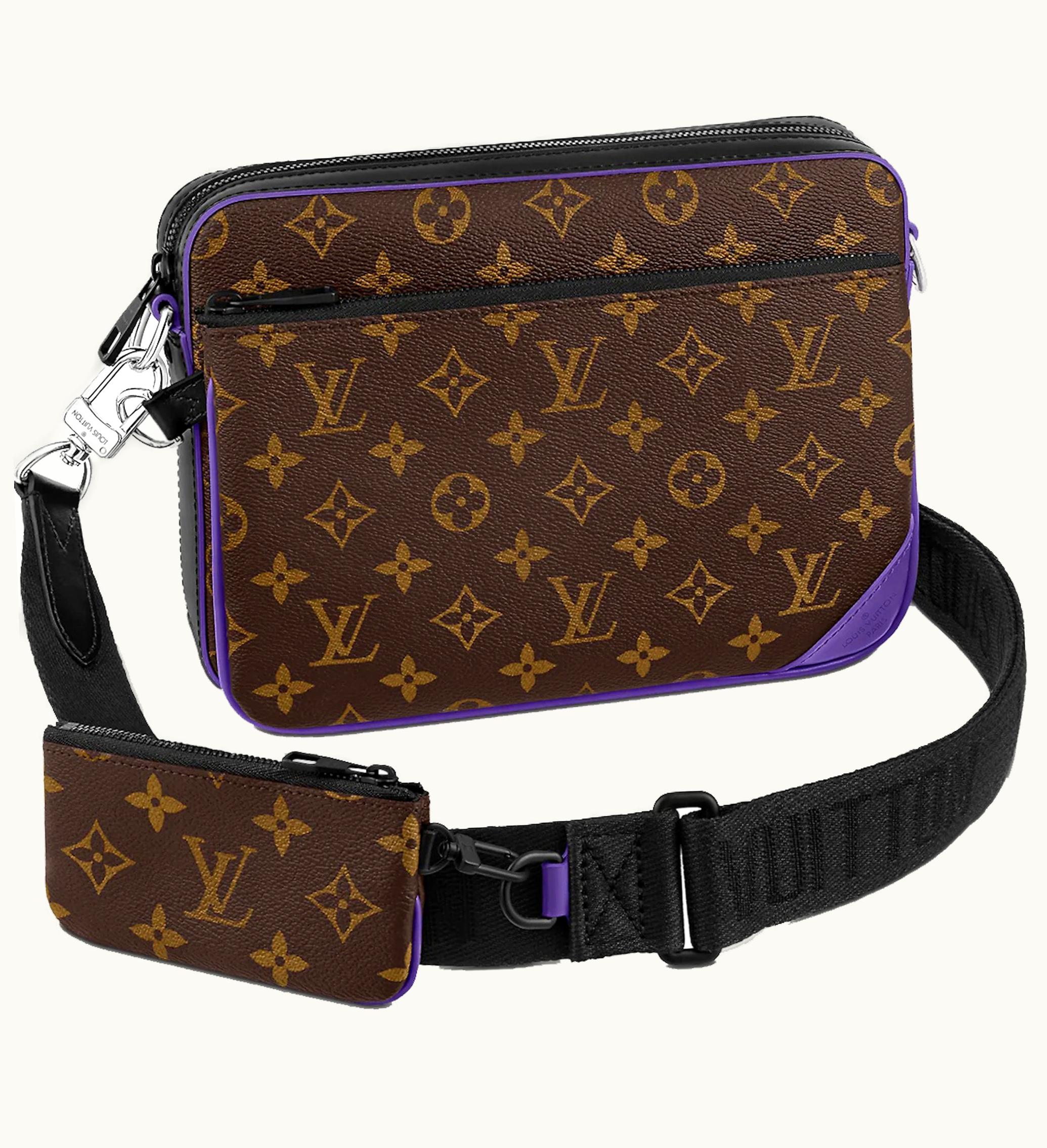 Louis Vuitton Louis Vuitton Trio Messenger Monogram Macassar Brown Purple