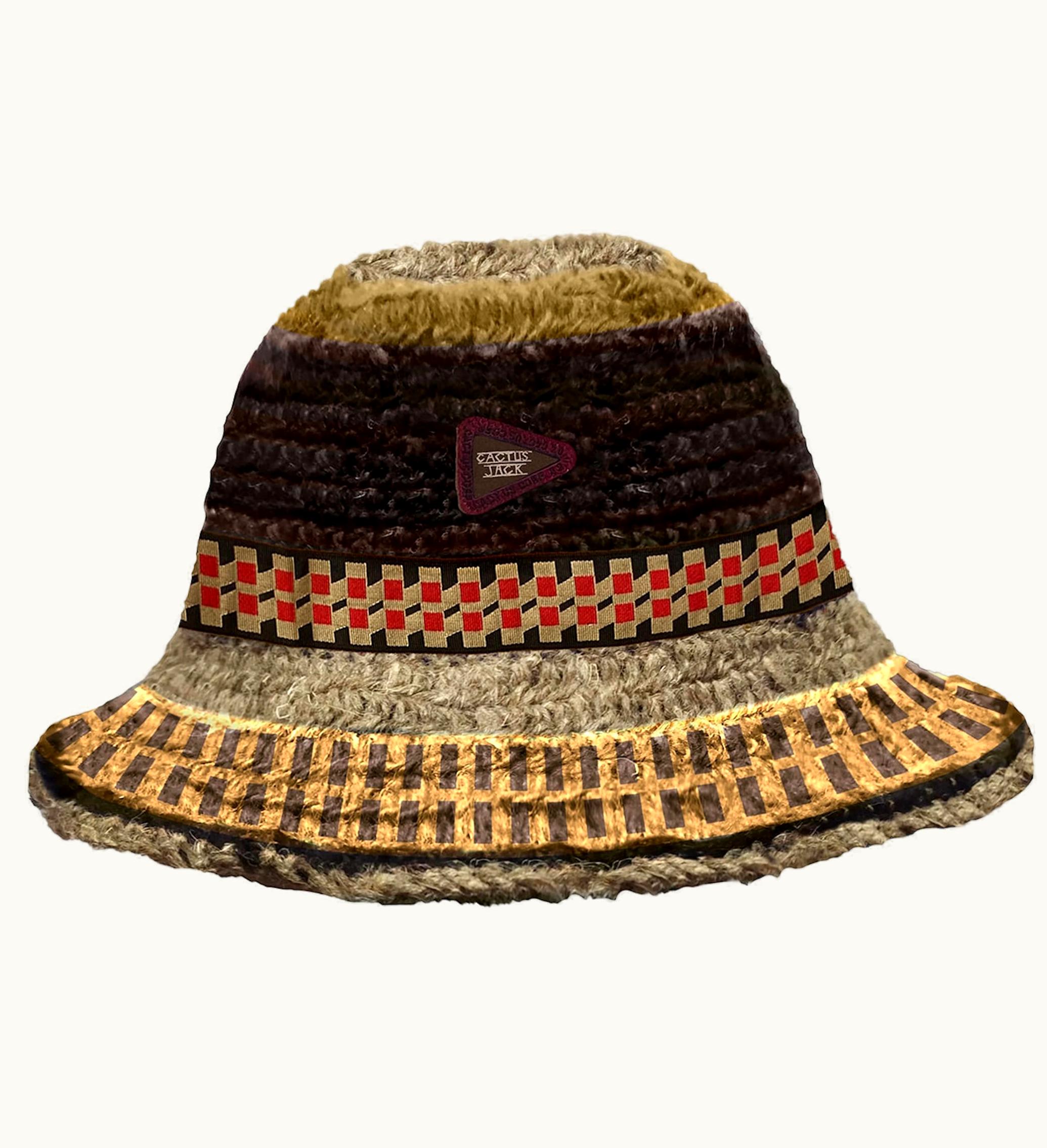 Travis Scott Travis Scott Cactus Jack Crochet Bucket Hat Multi