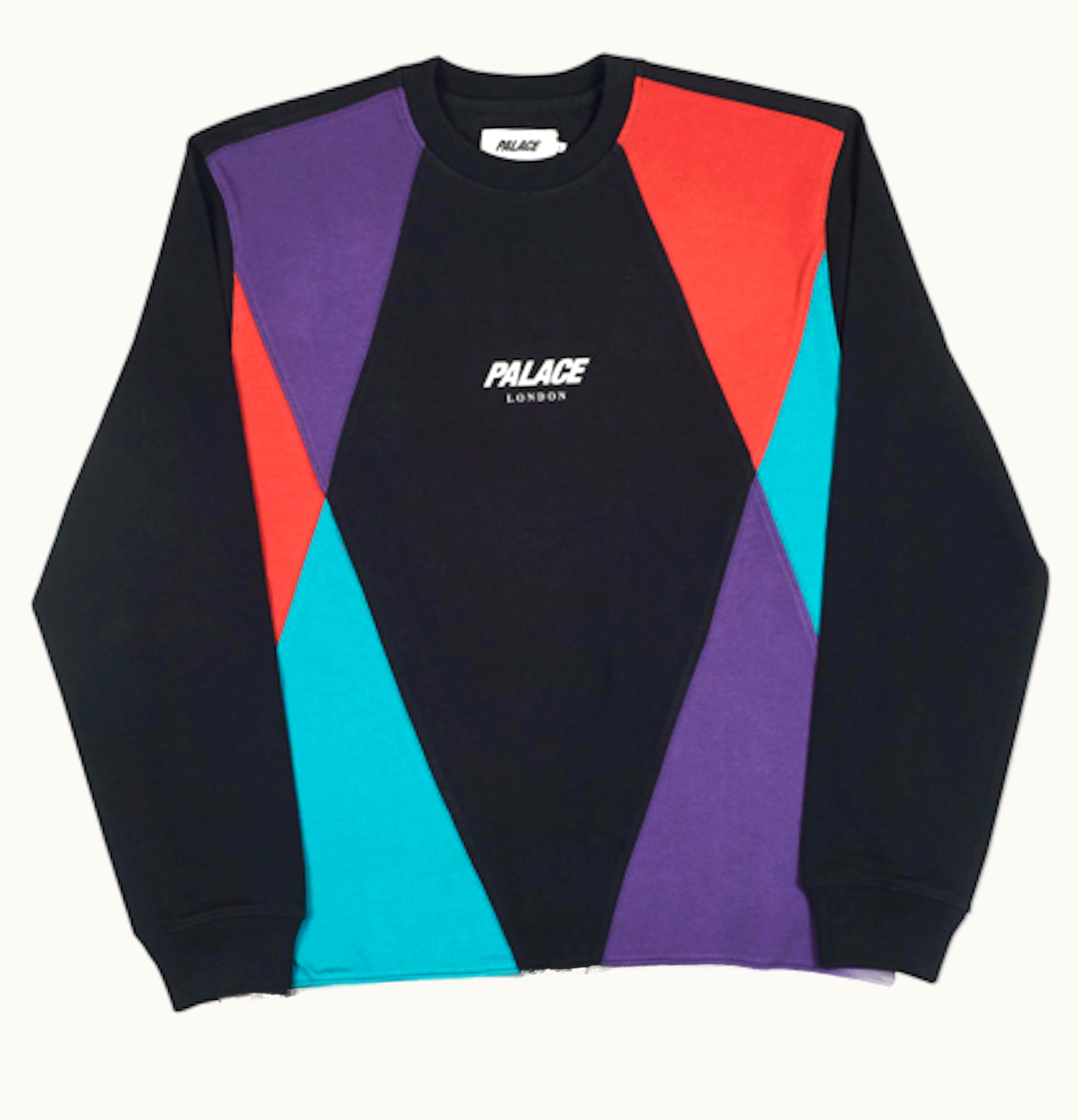 Palace Palace Cross Crew Black