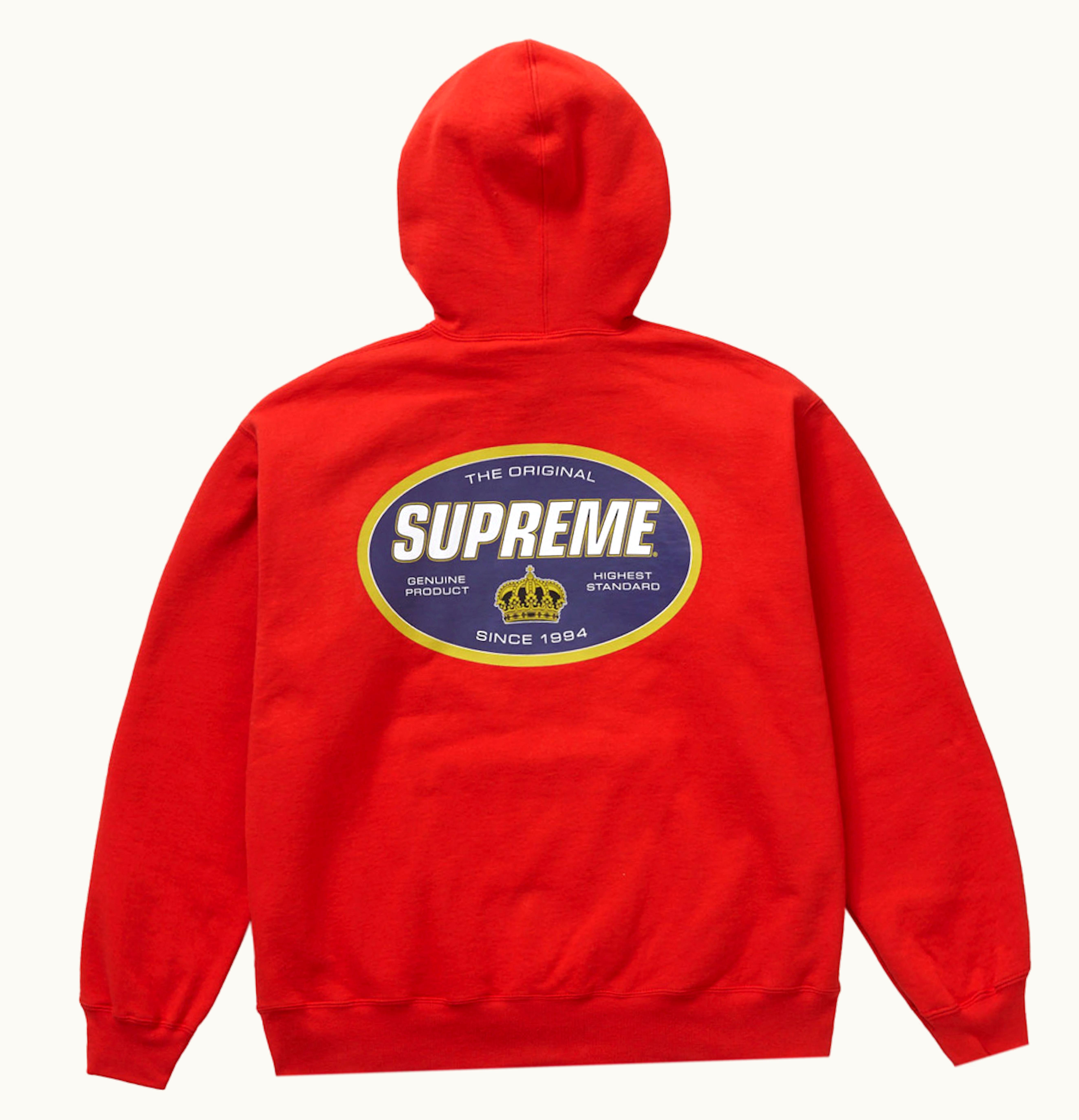 Supreme Supreme Crown Hooded Sweatshirt Burnt Red
