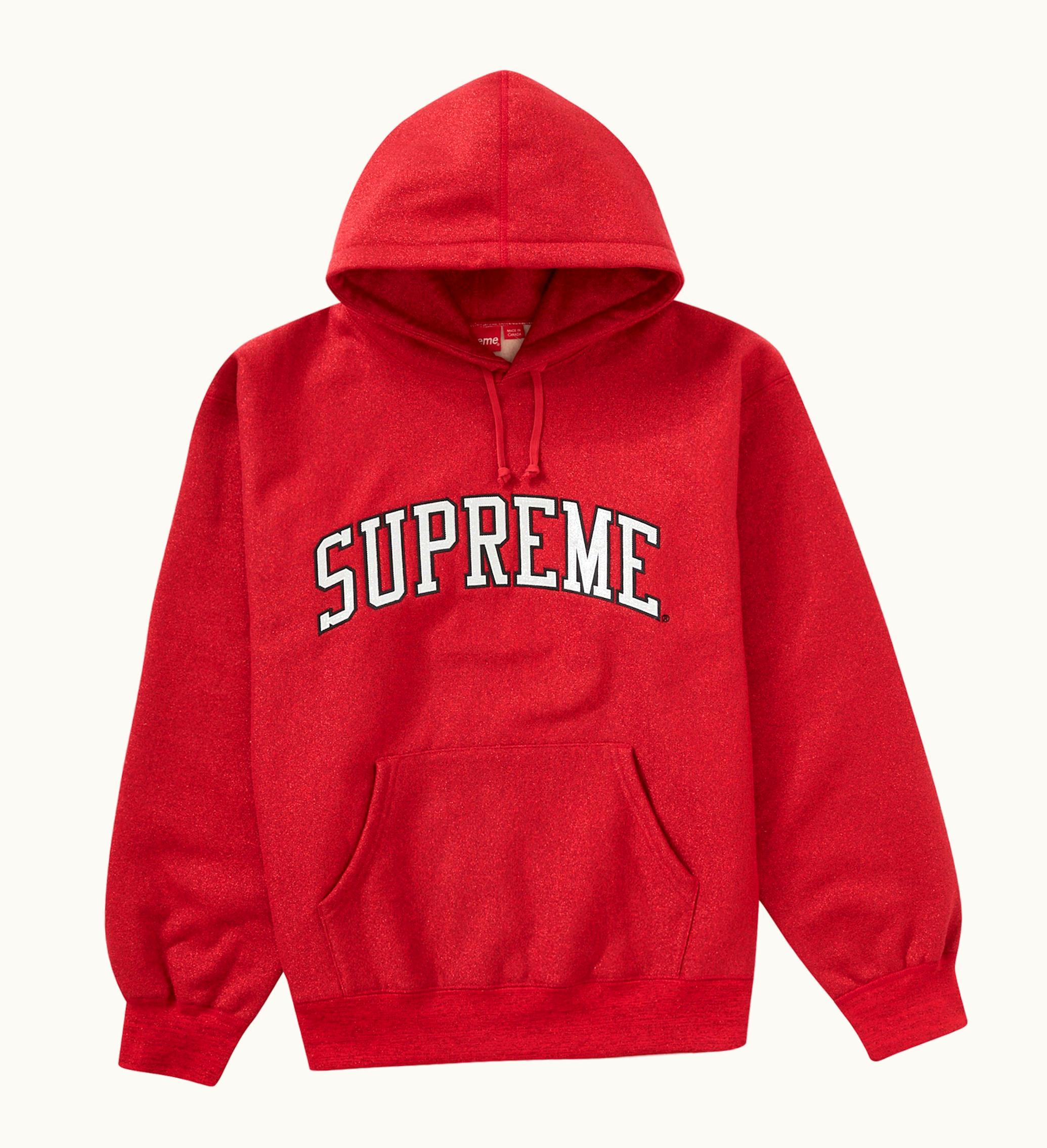 Supreme Supreme Metallic Arc Hooded Sweatshirt SS23 Red