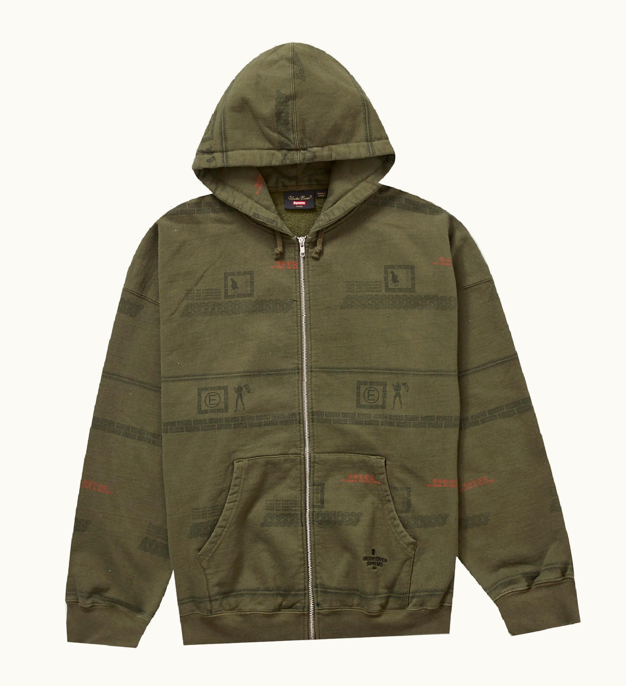 Supreme Supreme Undercover Zip Up Hooded Sweatshirt Dark Olive