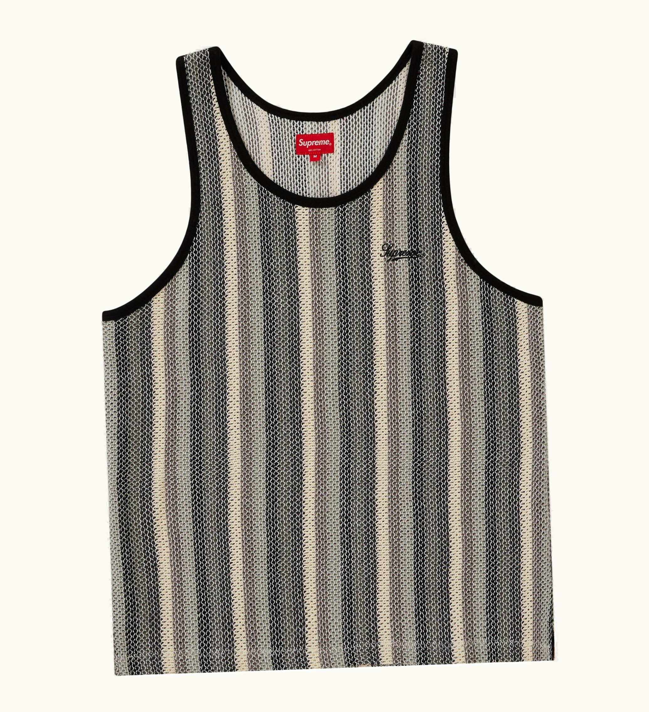 Supreme Supreme Knit Stripe Tank Top Black