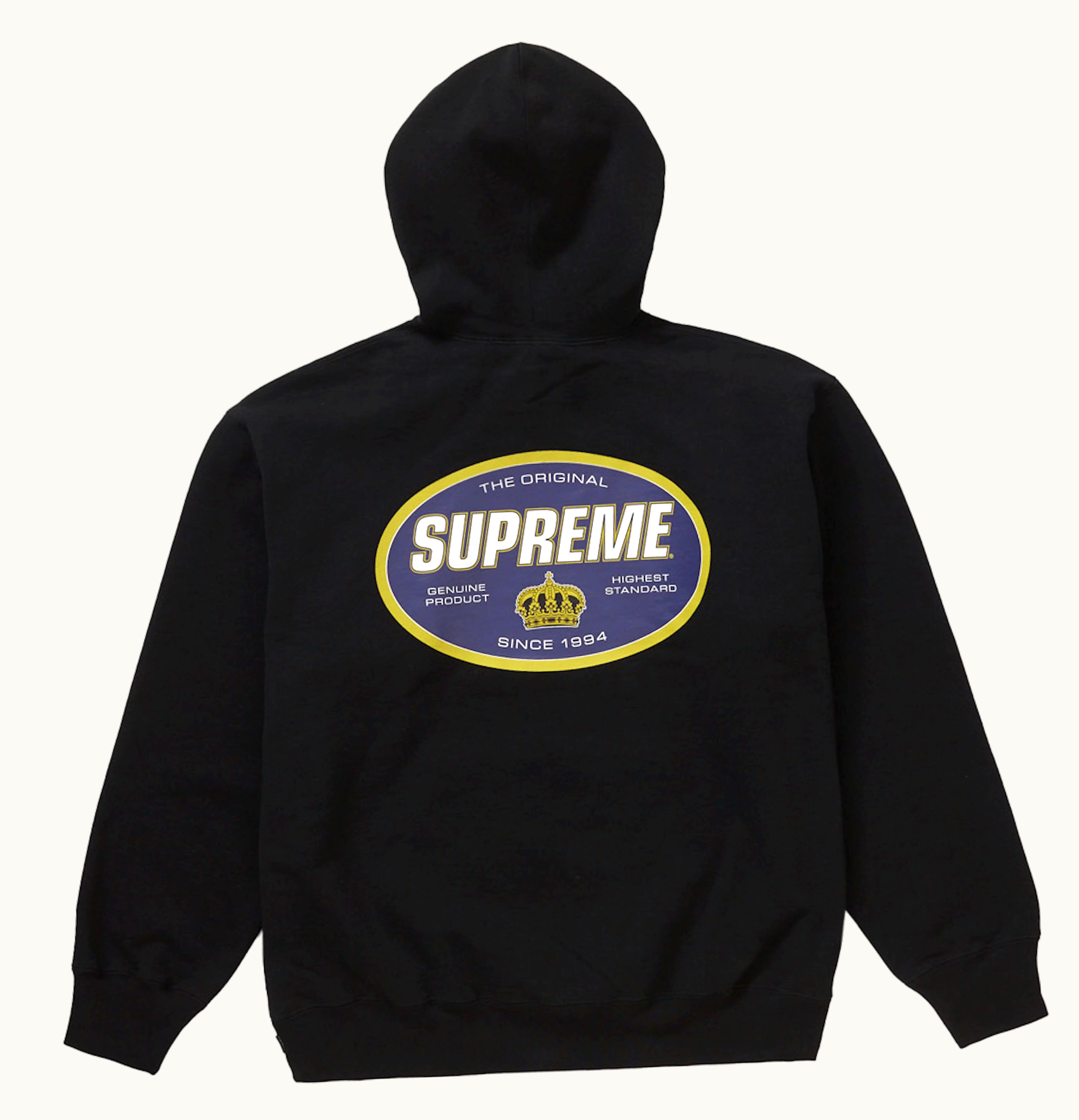 Supreme Supreme Crown Hooded Sweatshirt Black