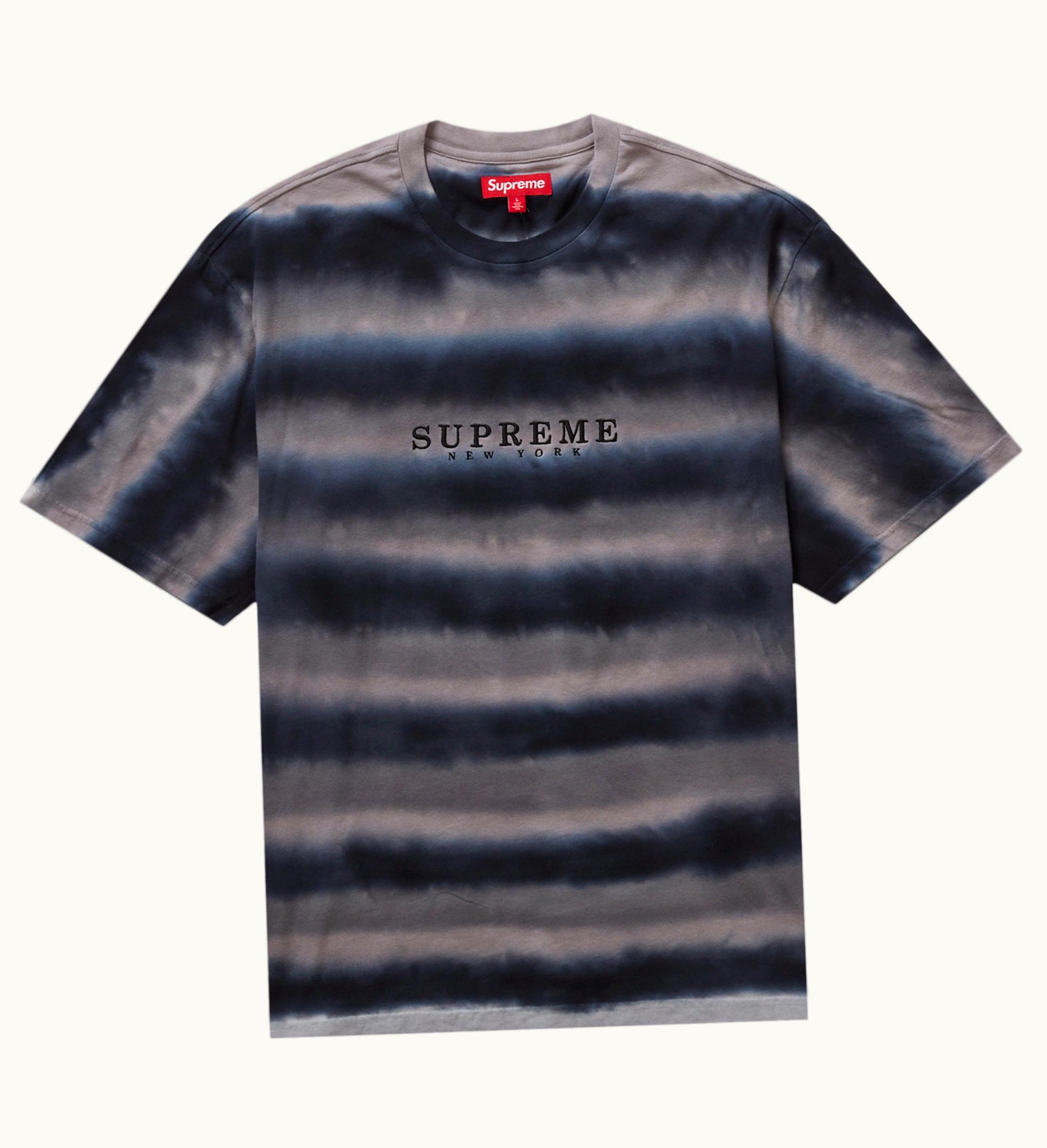 Supreme Supreme Dyed Stripe S S Top Black