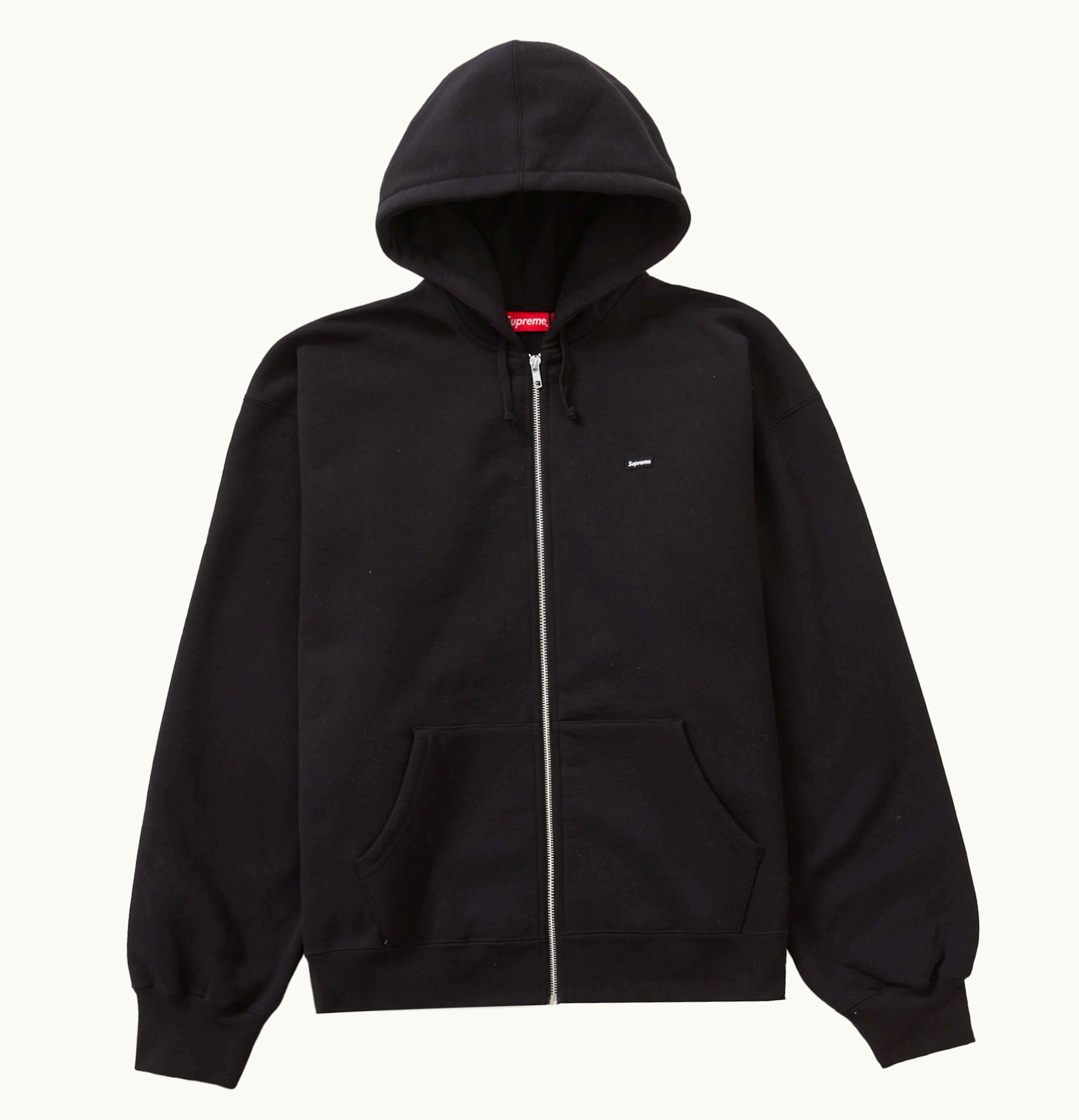 Supreme Supreme Small Box Zip Up Hooded Sweatshirt FW23 Black
