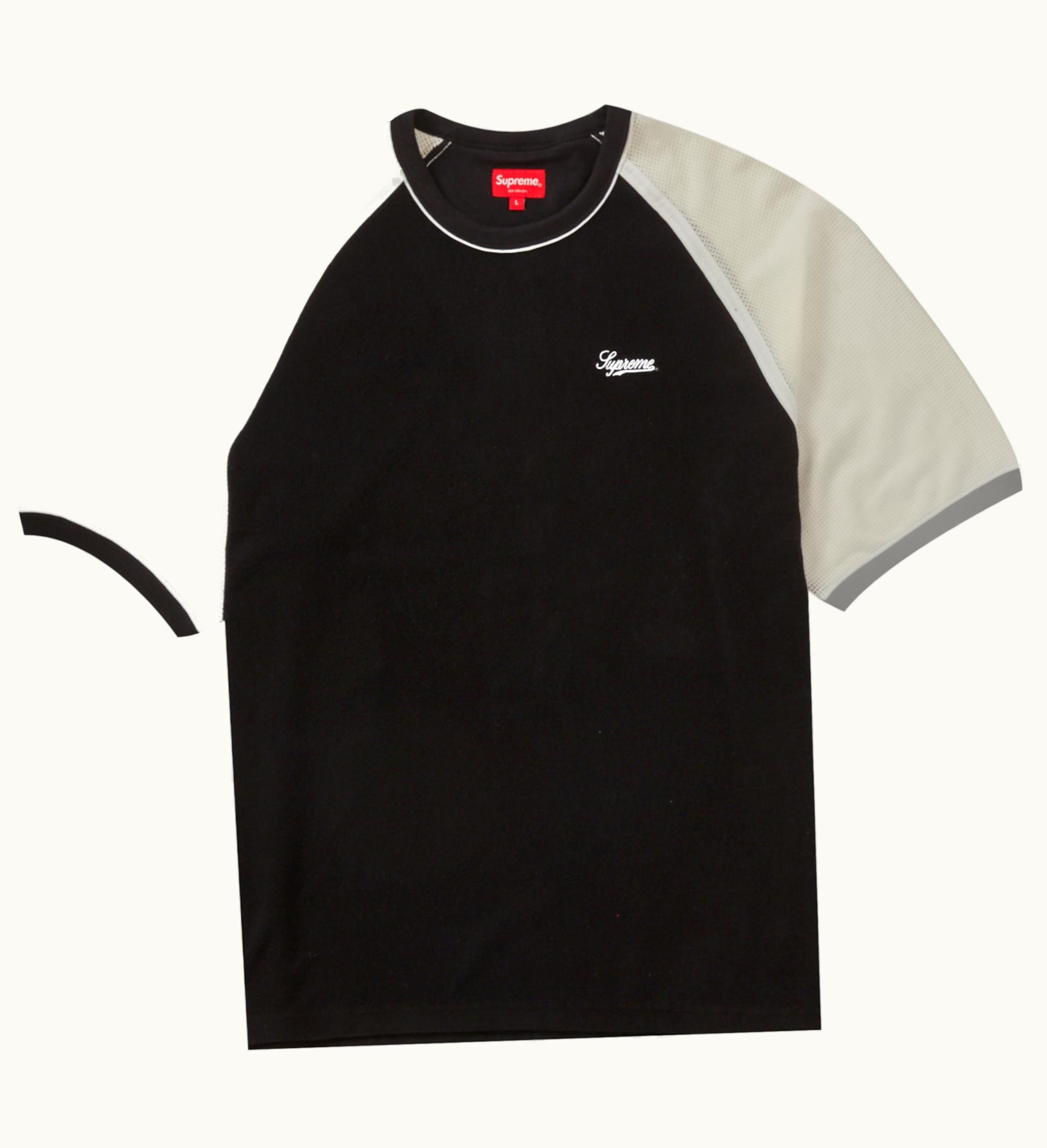 Supreme Supreme Terry Raglan S S Top Black