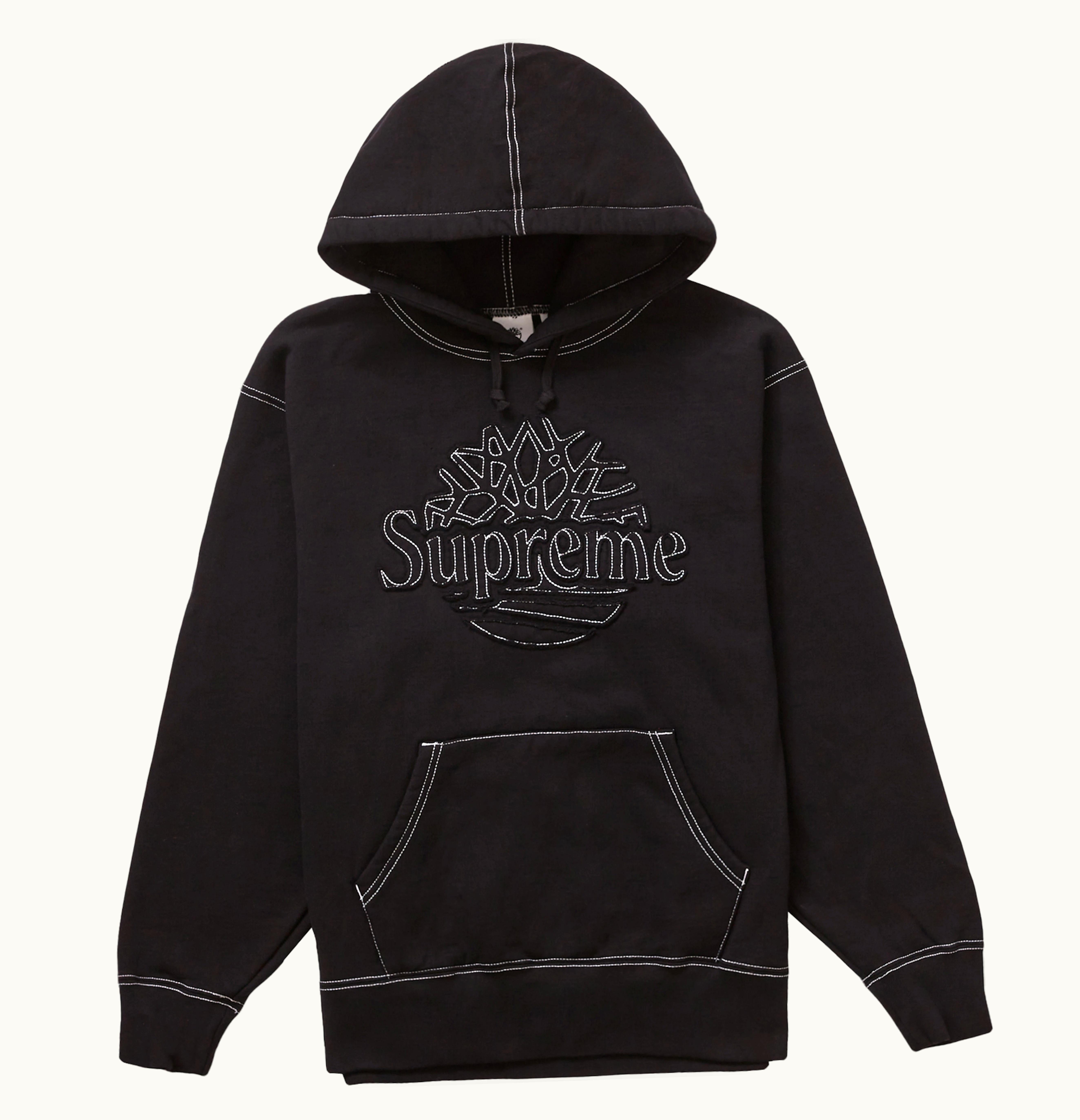 Supreme Supreme Timberland Hooded Sweatshirt SS23 Black