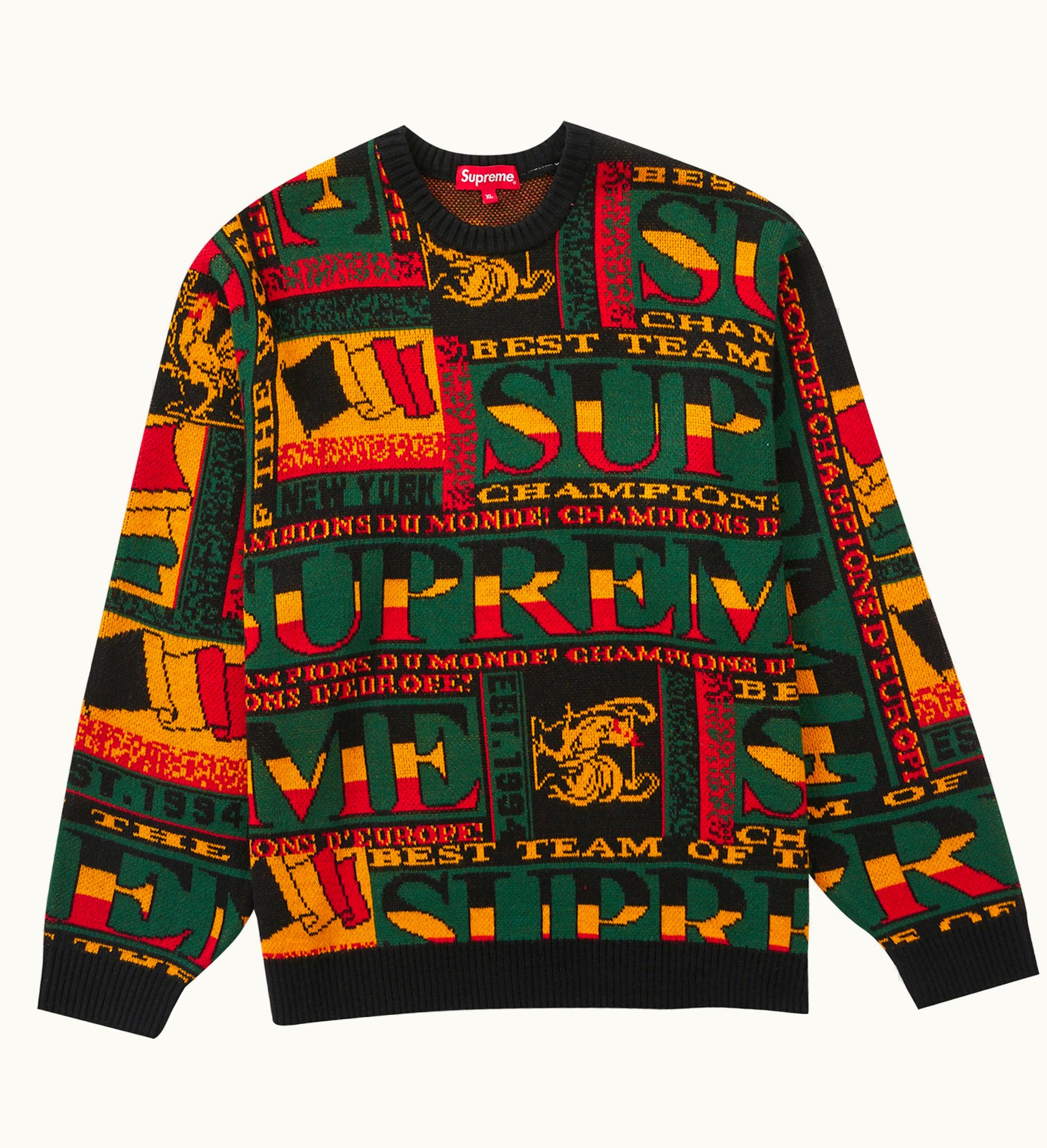 Supreme Supreme Scarf Sweater Black