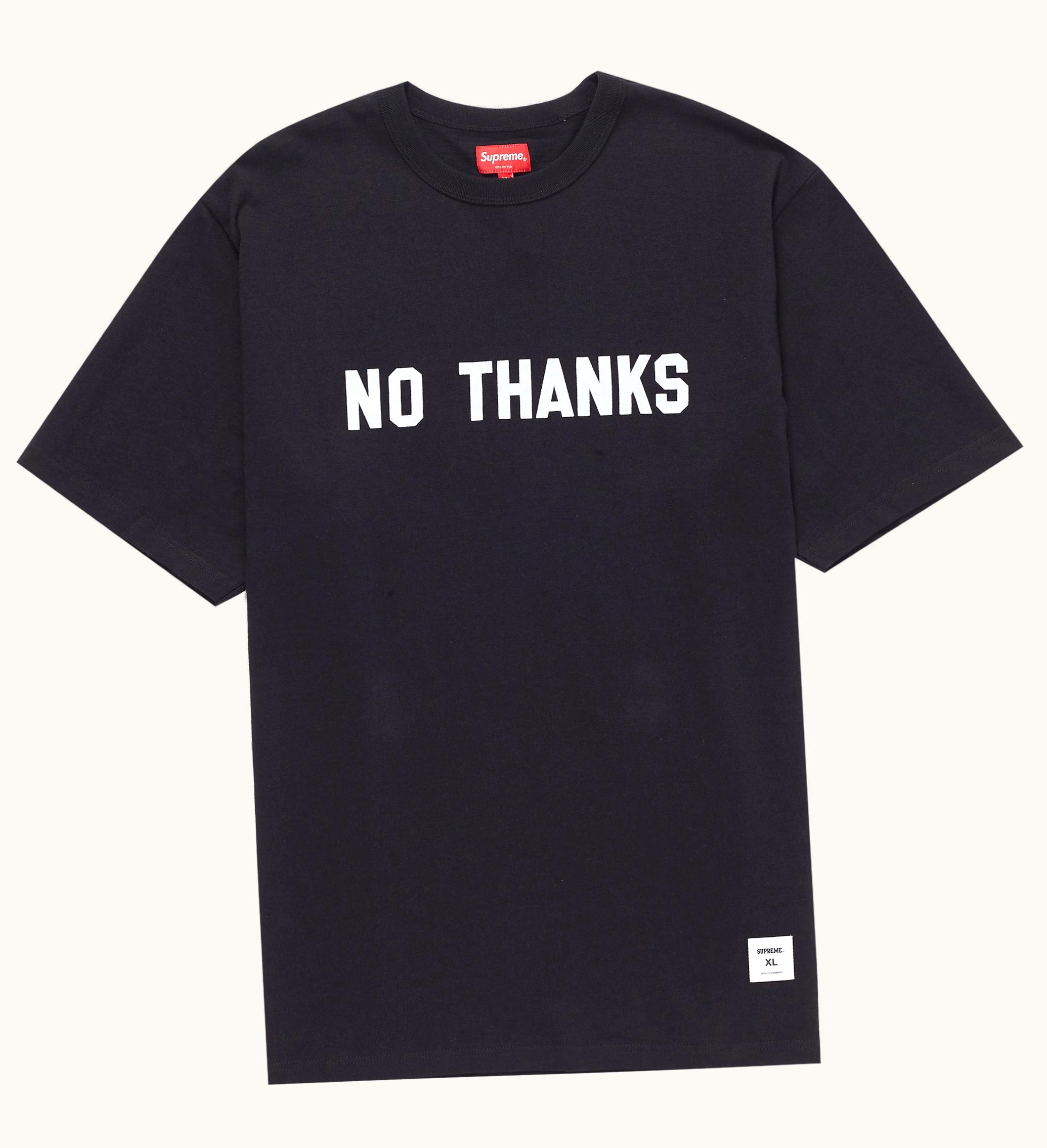 Supreme Supreme No Thanks S S Top Black