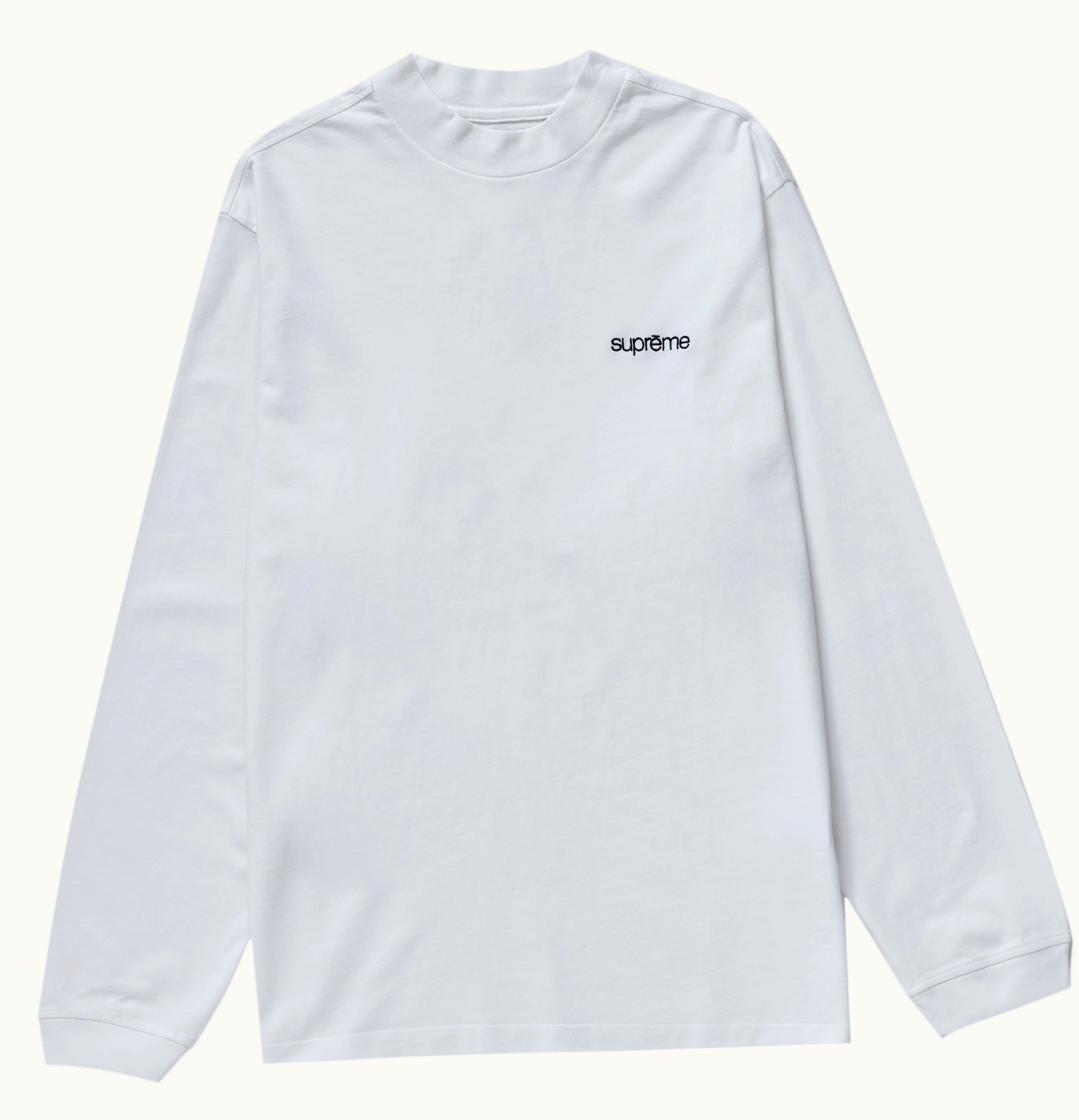 Supreme Supreme Mock Neck L S Top FW23 White